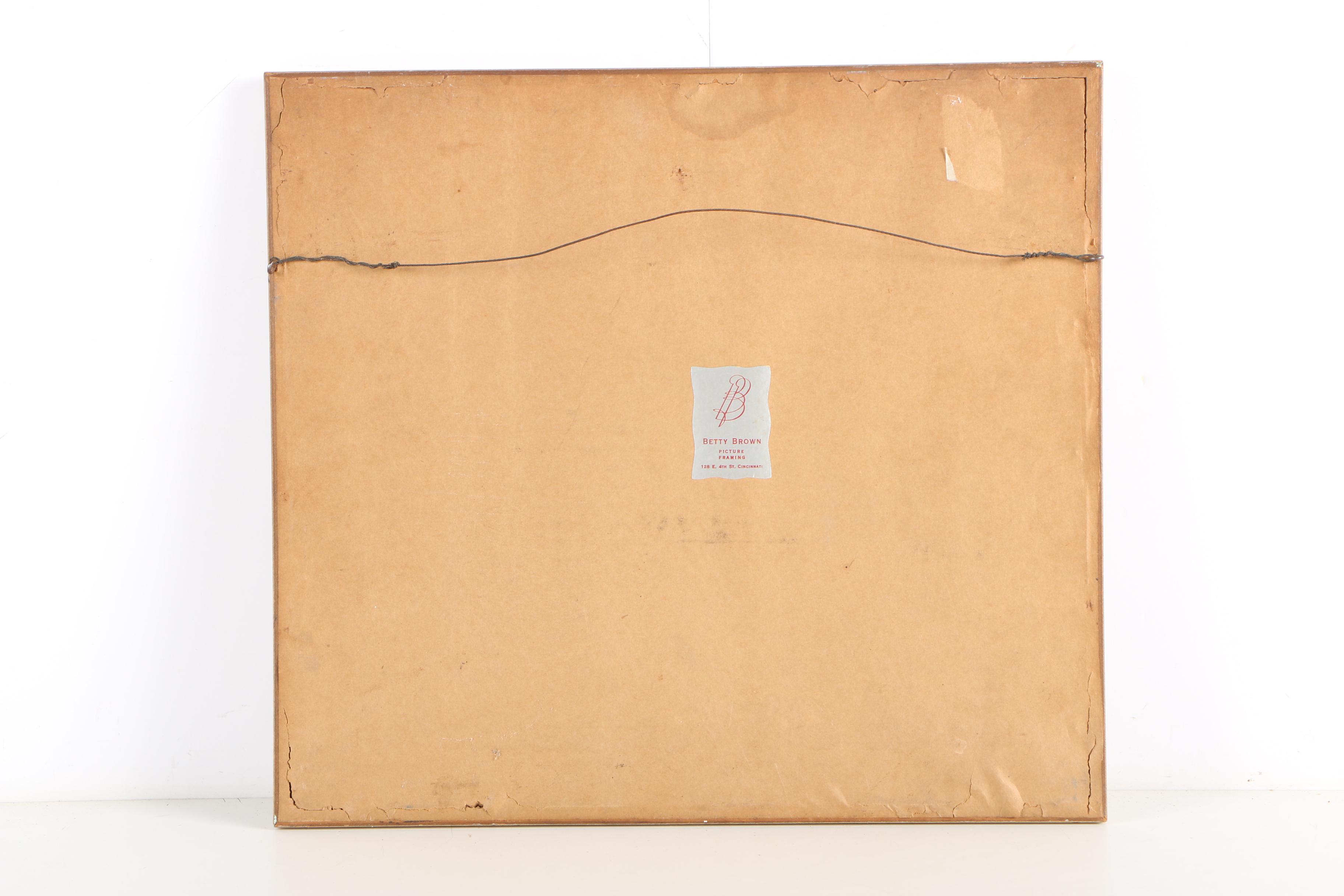 Vintage Reproduction Print After Oscar Strobel