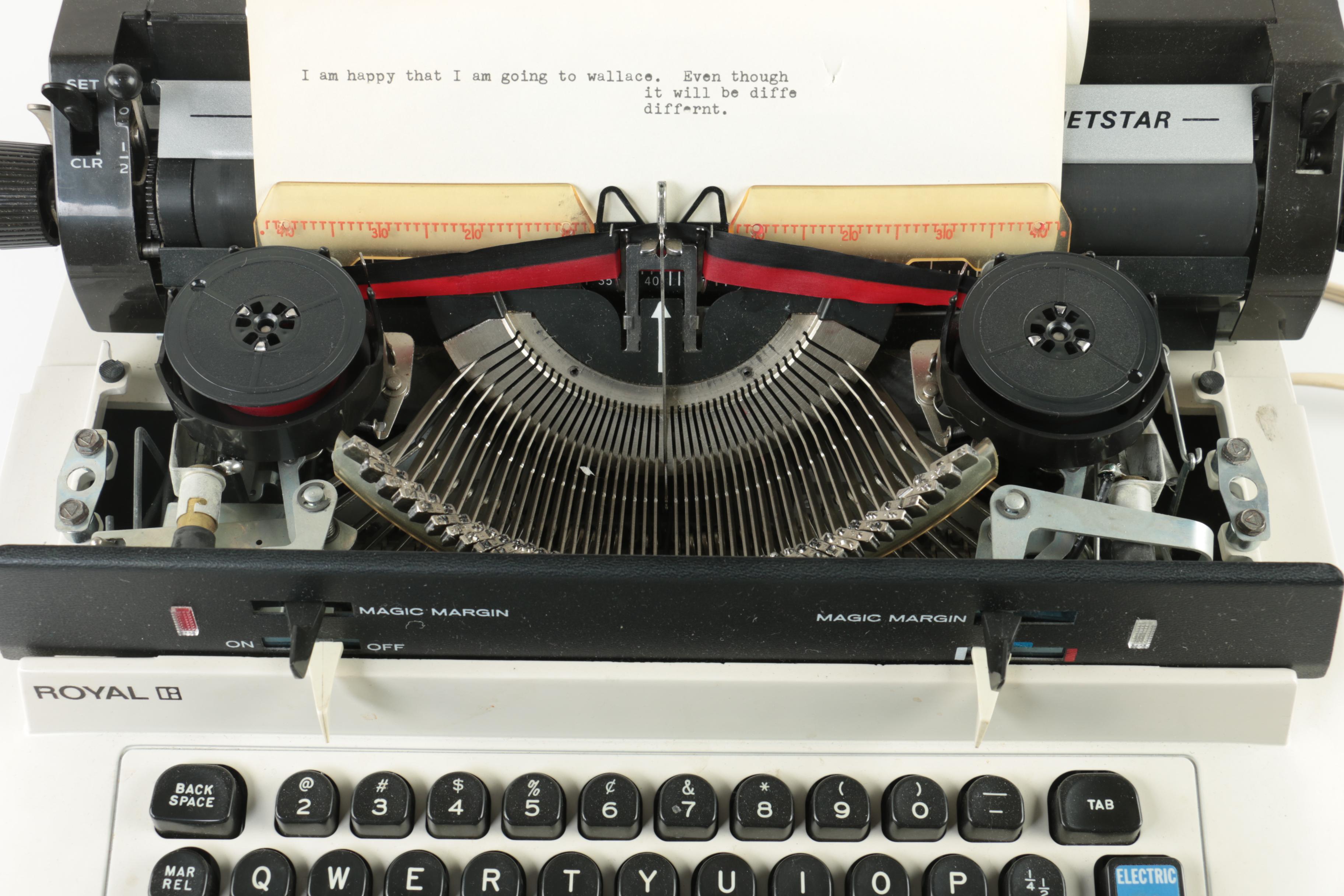 Circa 1970 Royal Jetstar Electric Typewriter