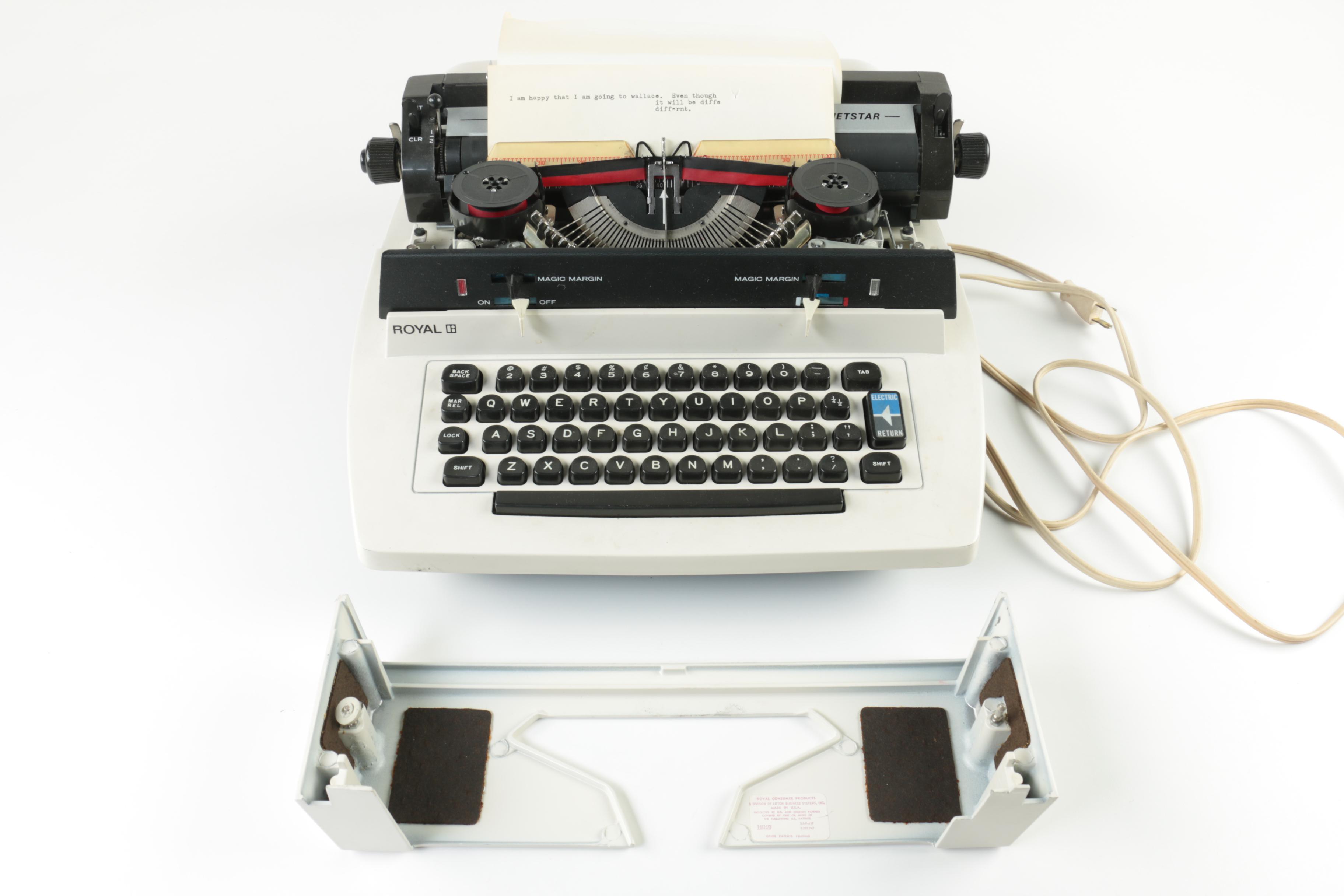 Circa 1970 Royal Jetstar Electric Typewriter