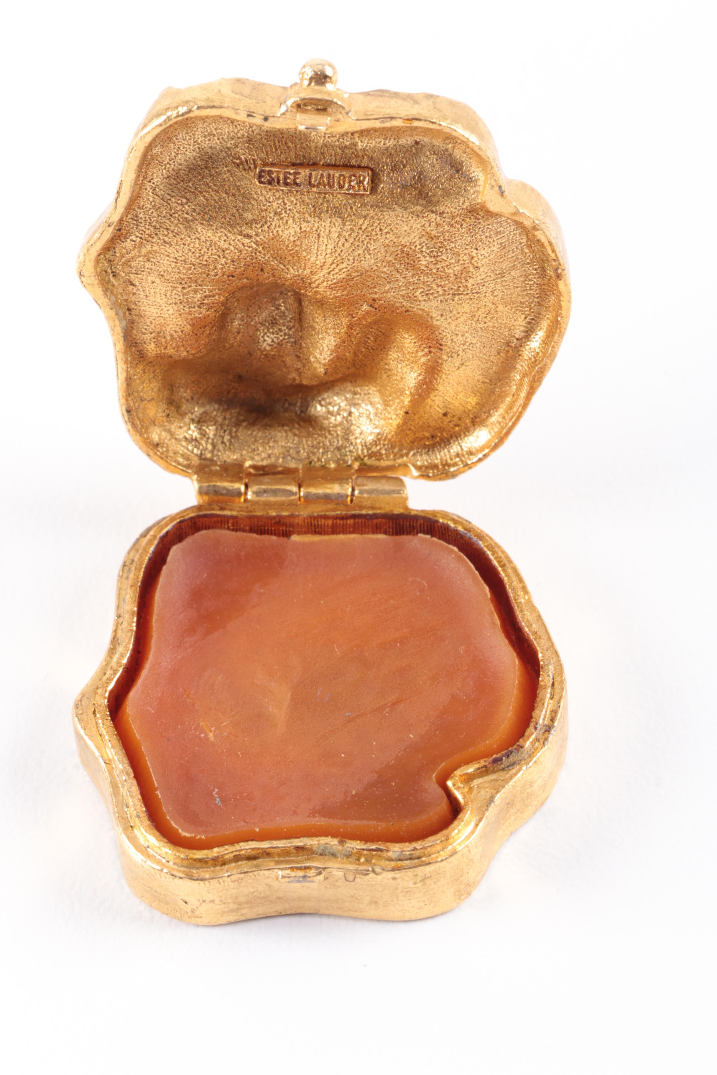 Vintage Estēe Lauder Solid Perfume Cases With Perfume and Headband