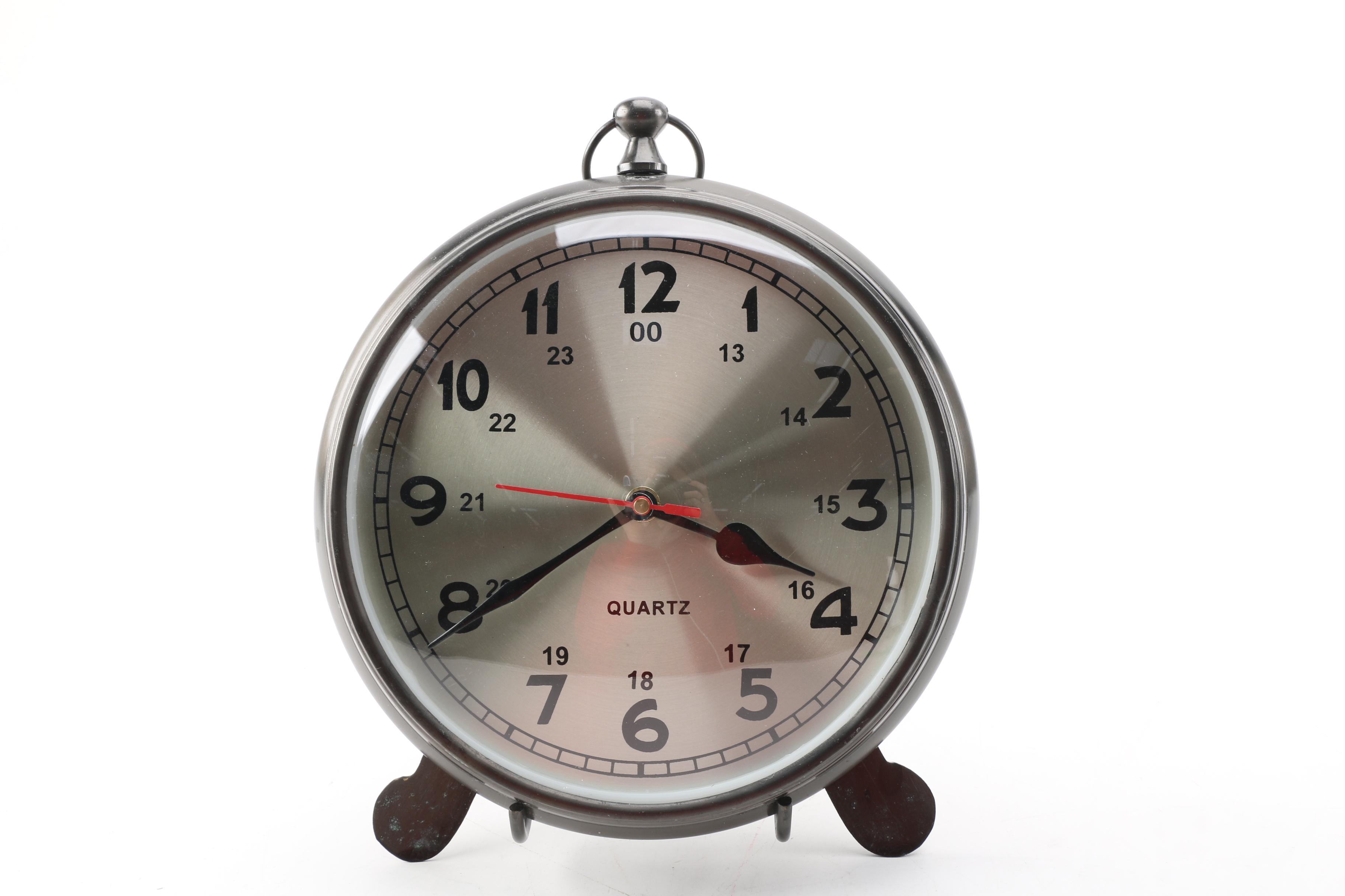 Golfer Figurine and Decorative Clock