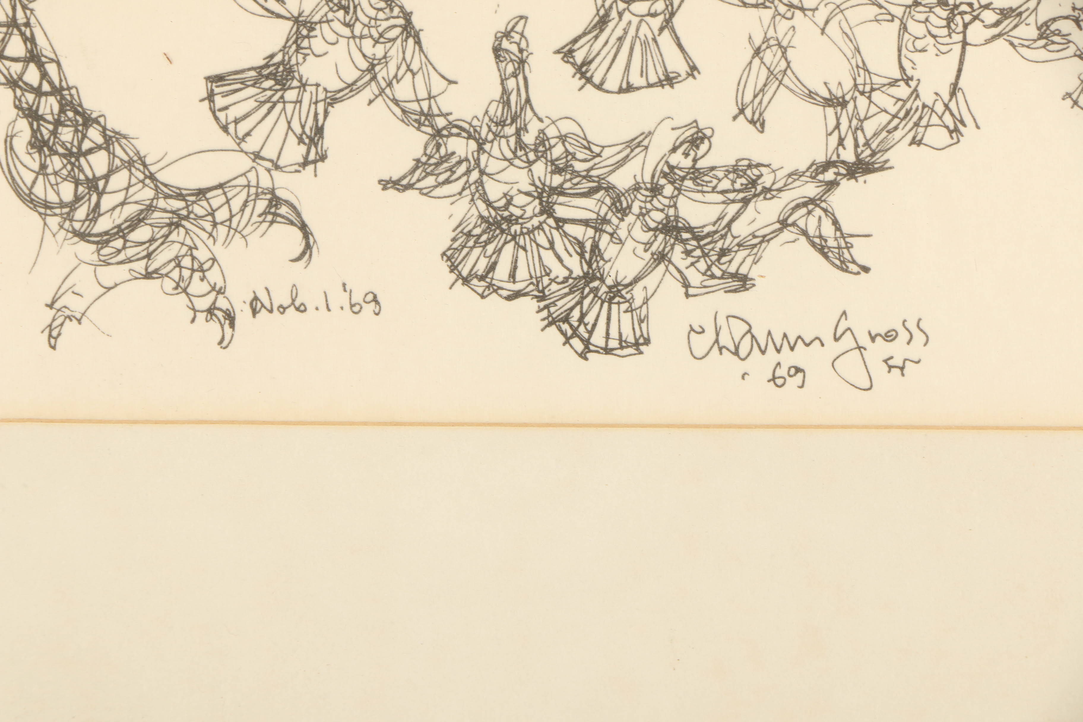 Chaim Gross 1969 Etching on Paper