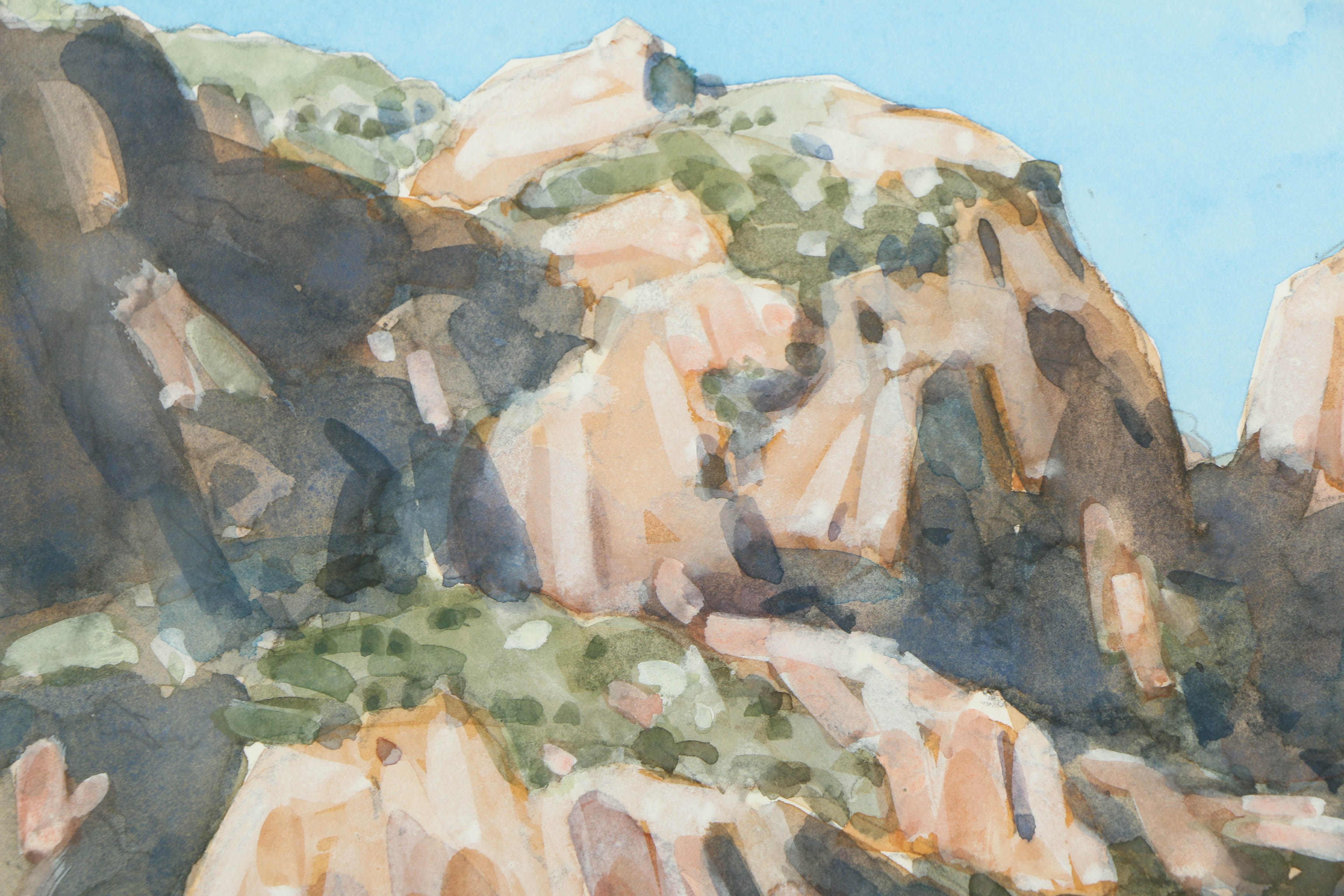 Barry Van Dusen Watercolor Painting "The Basin"