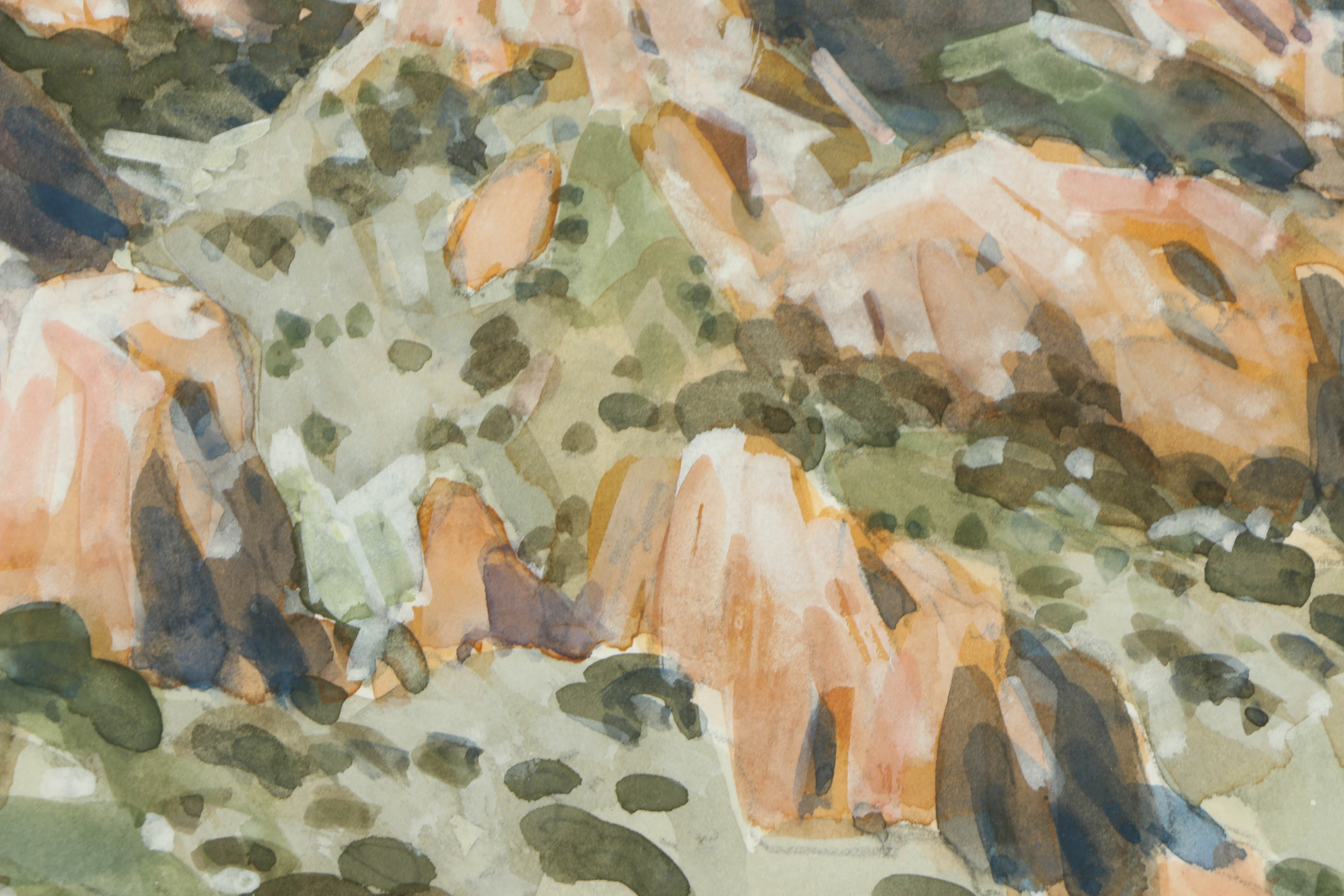 Barry Van Dusen Watercolor Painting "The Basin"