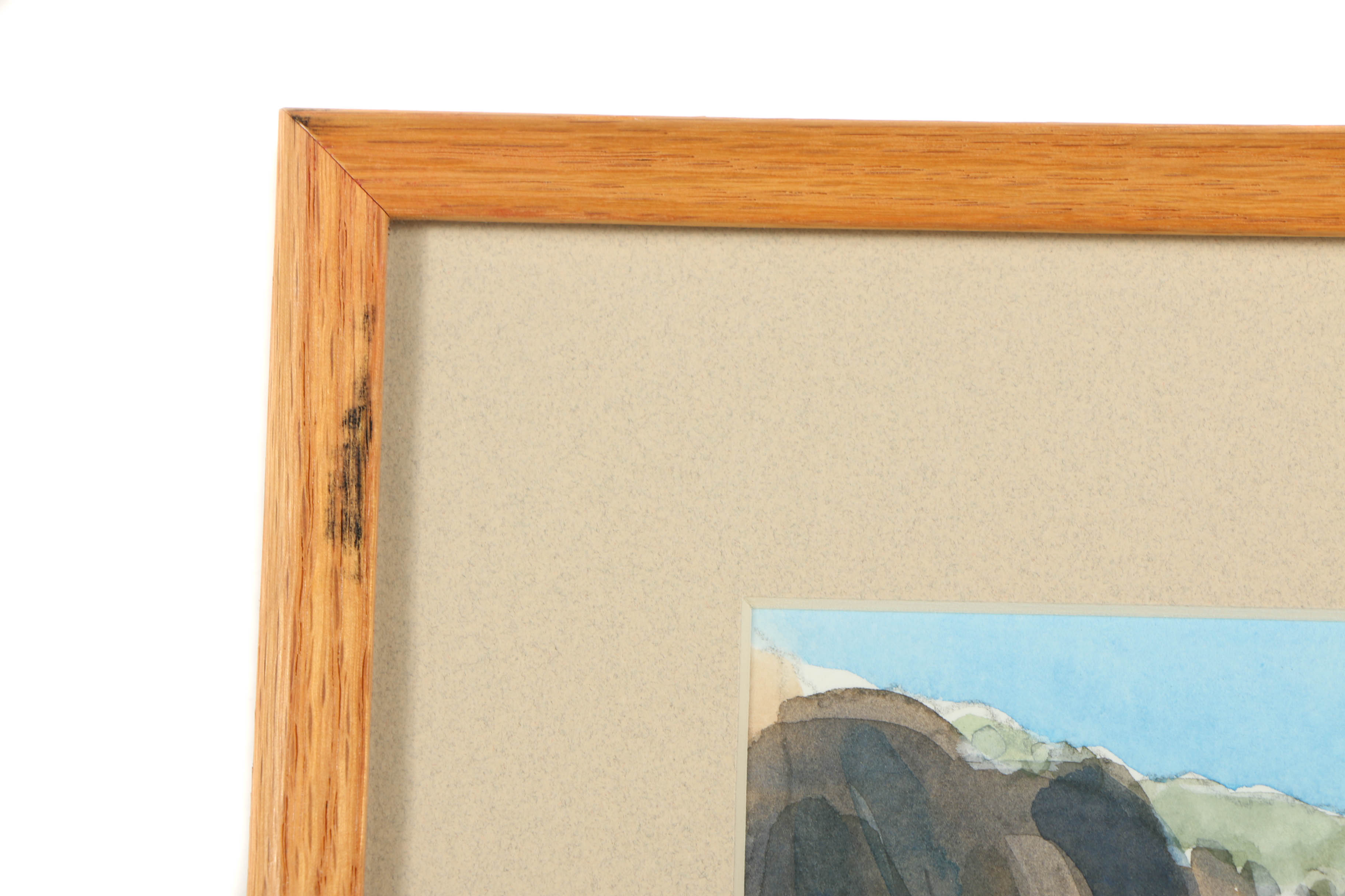 Barry Van Dusen Watercolor Painting "The Basin"