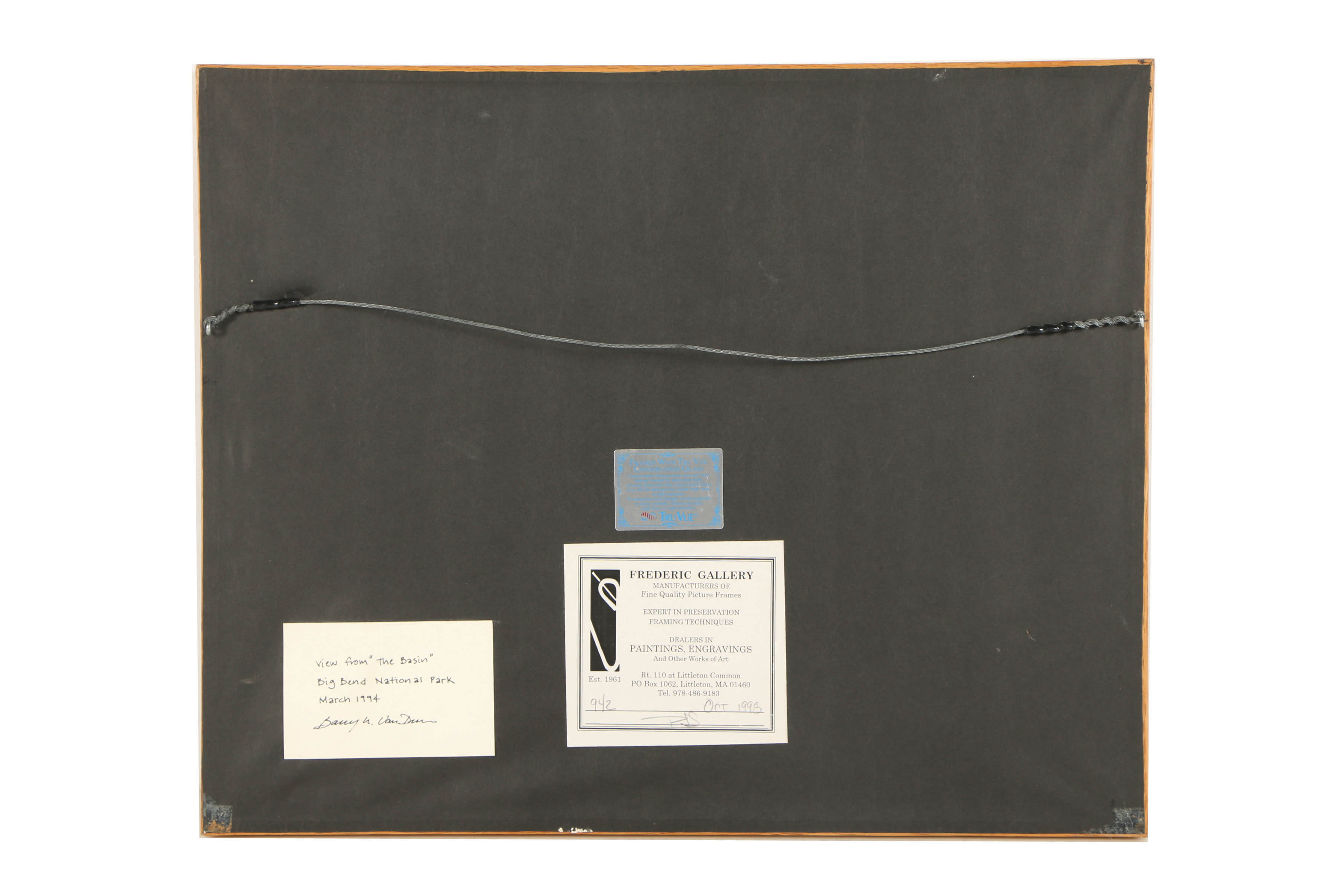 Barry Van Dusen Watercolor Painting "The Basin"