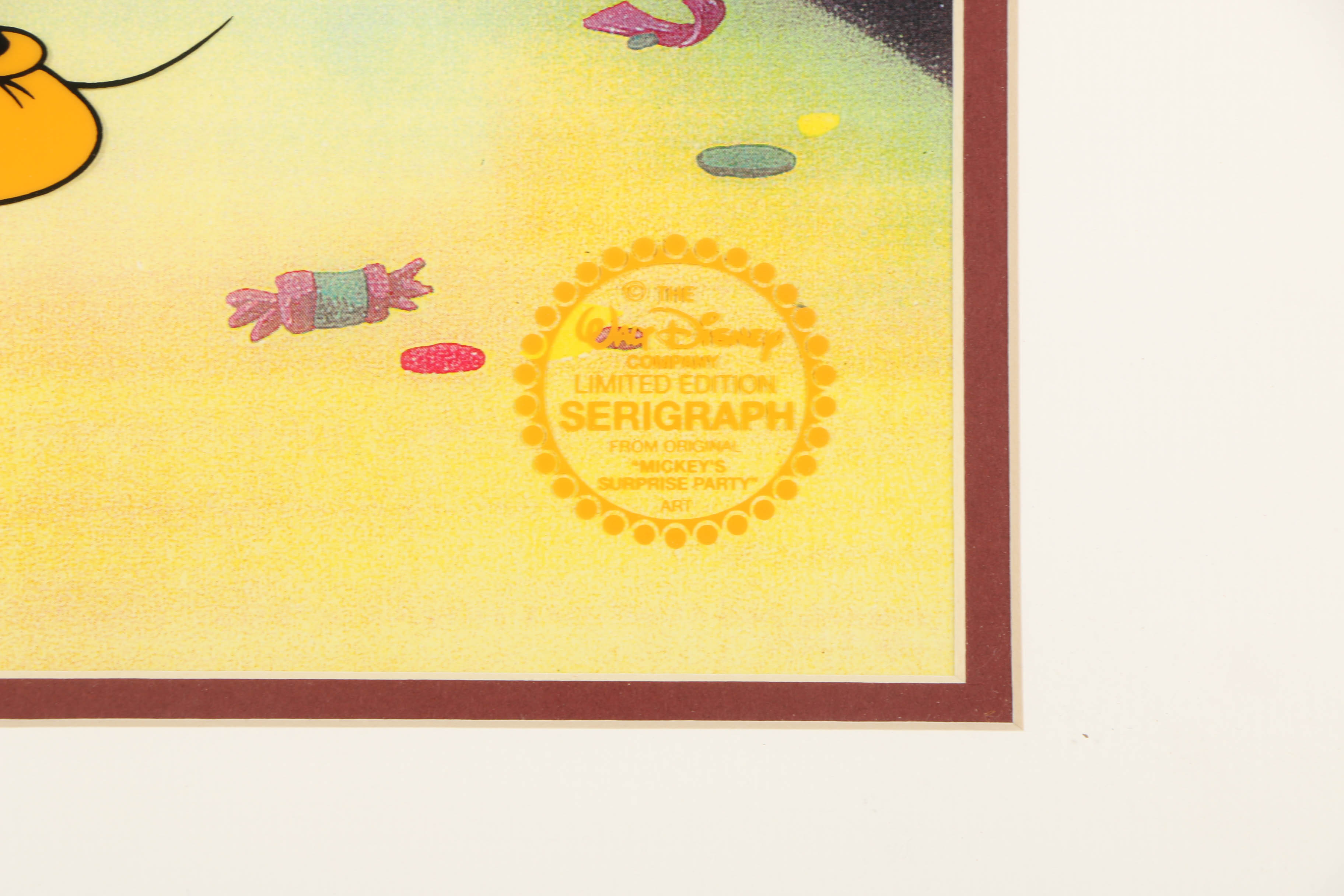 Disney Animation Sericel after a Still "Mickey's Surprise Party"