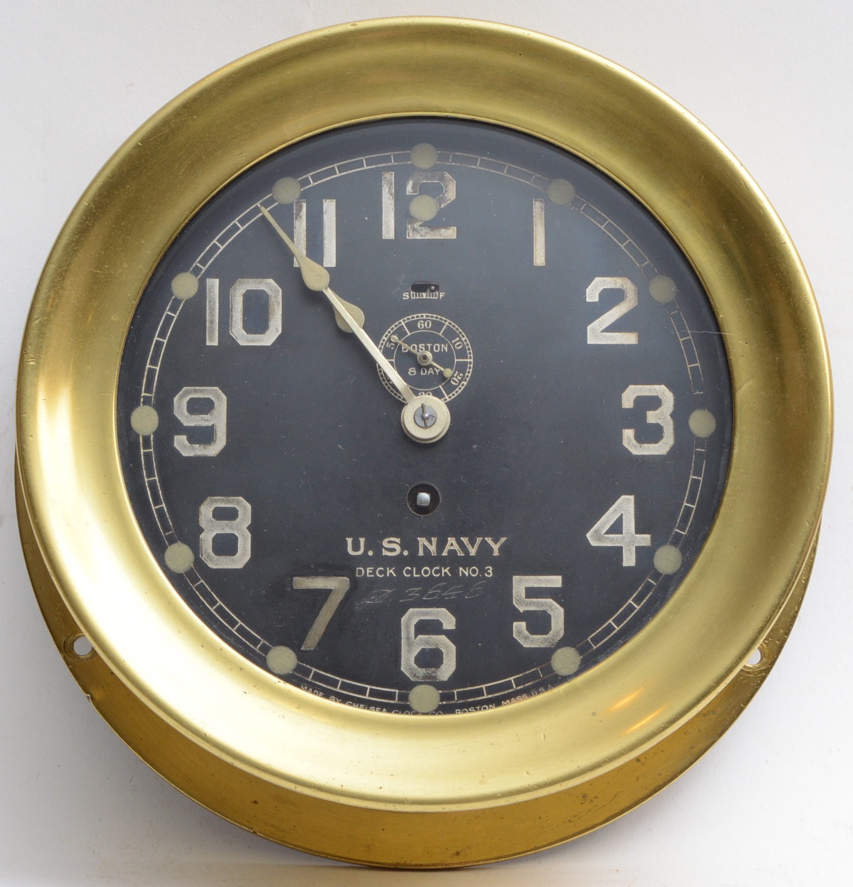 Chelsea Boston U.S. Navy Deck Clock #3
