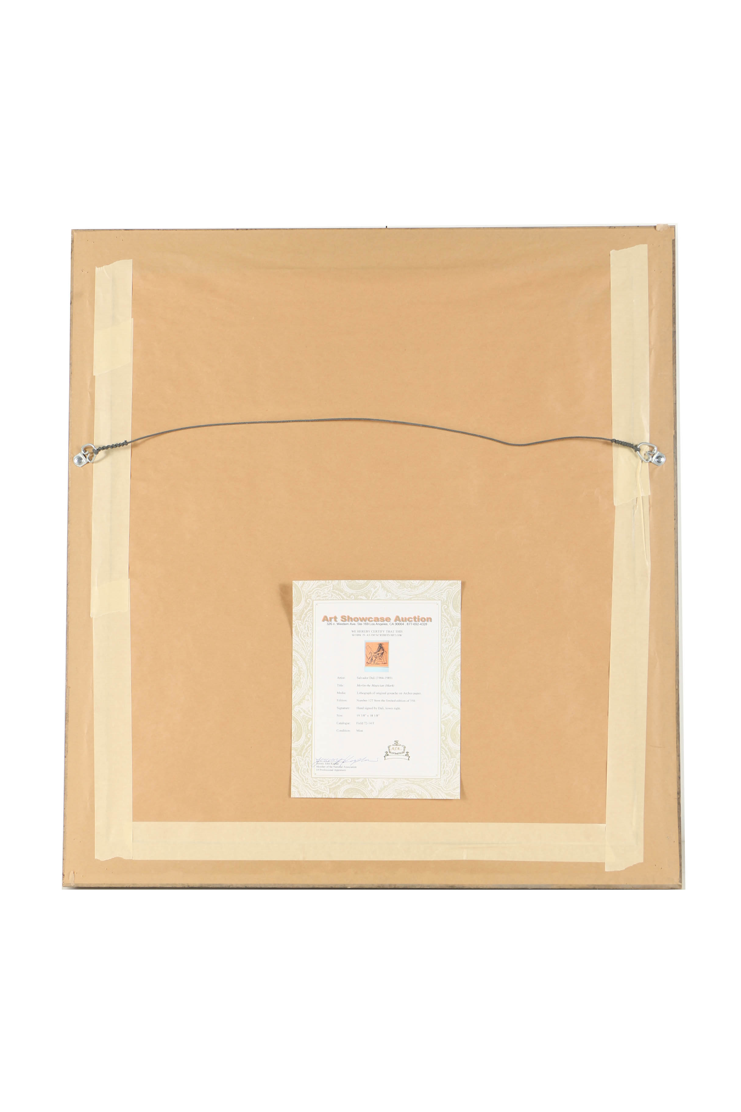 Salvador Dalí Lithograph "Mark (Merlin the Magician)"