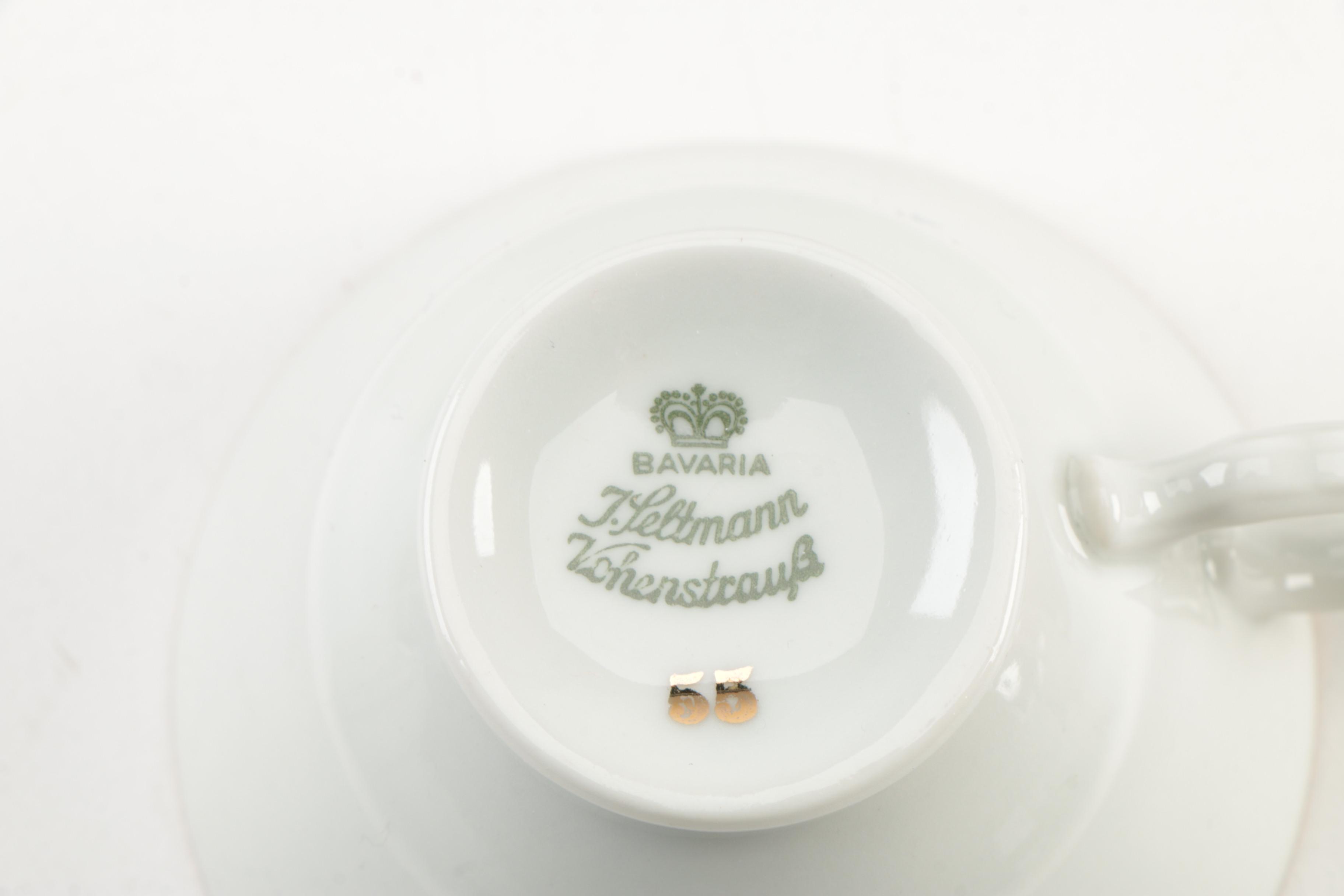 Johann Seltmann Porcelain Tea Service, Circa 1950