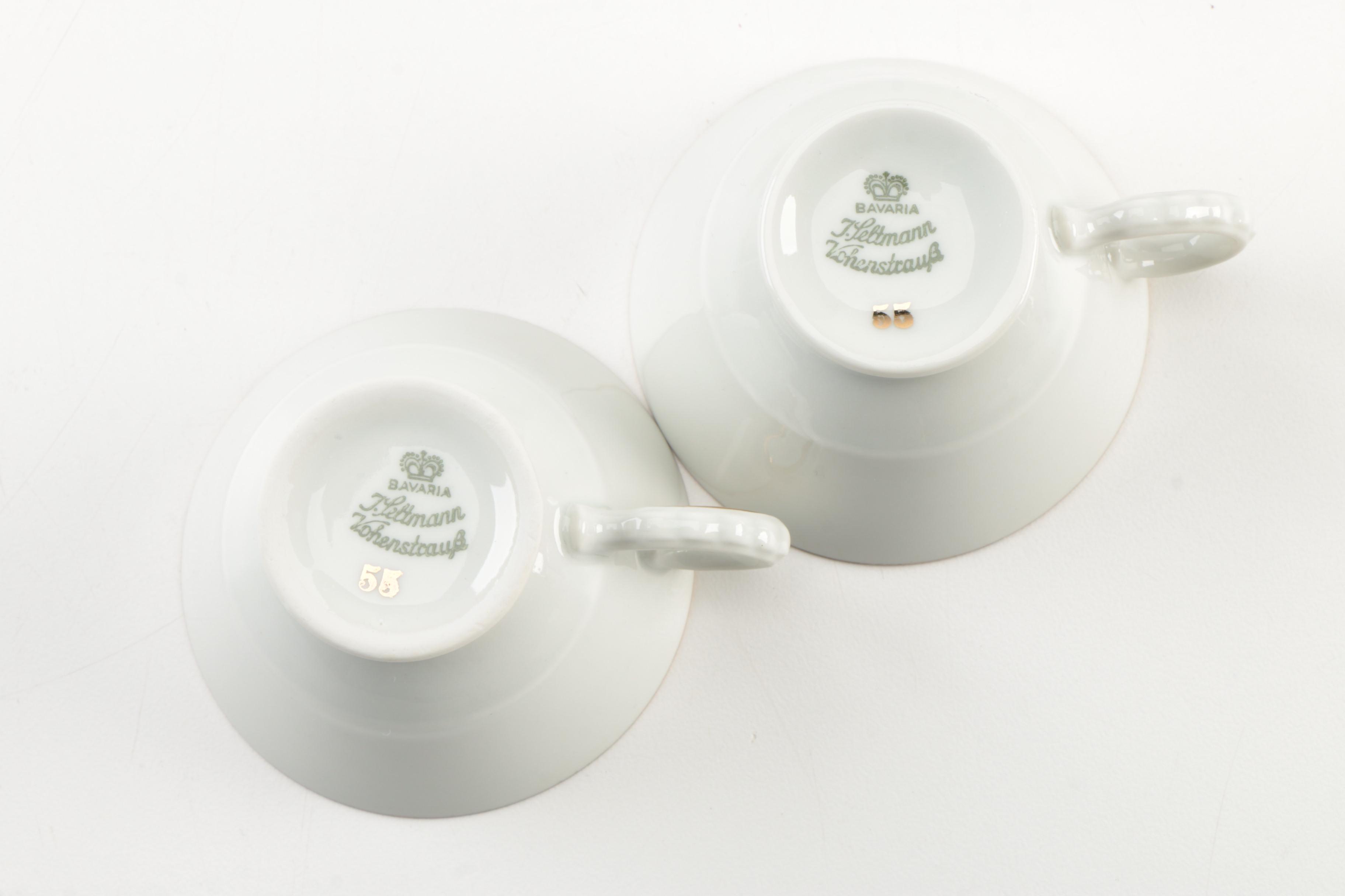 Johann Seltmann Porcelain Tea Service, Circa 1950