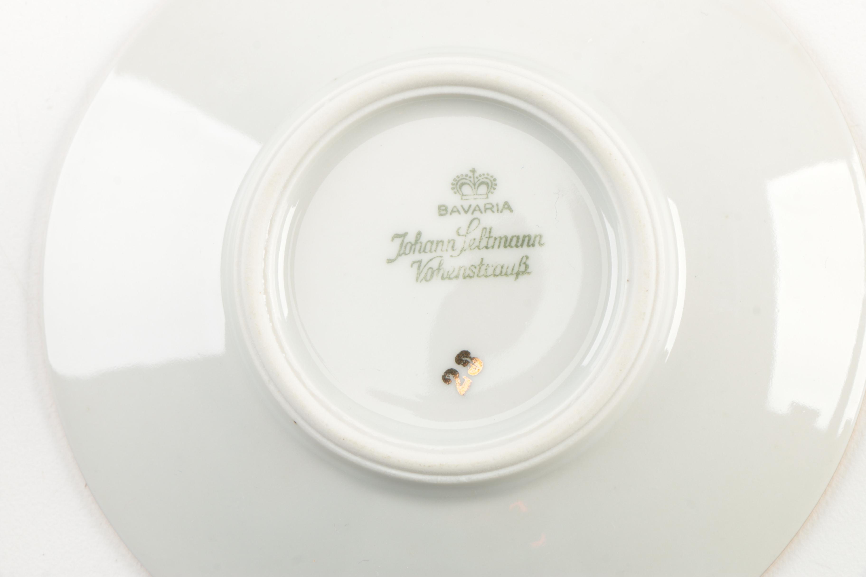 Johann Seltmann Porcelain Tea Service, Circa 1950