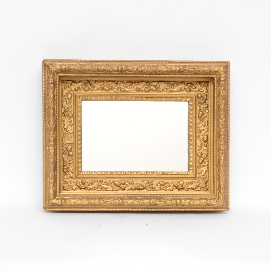 Wood and Gesso Wall Mirror
