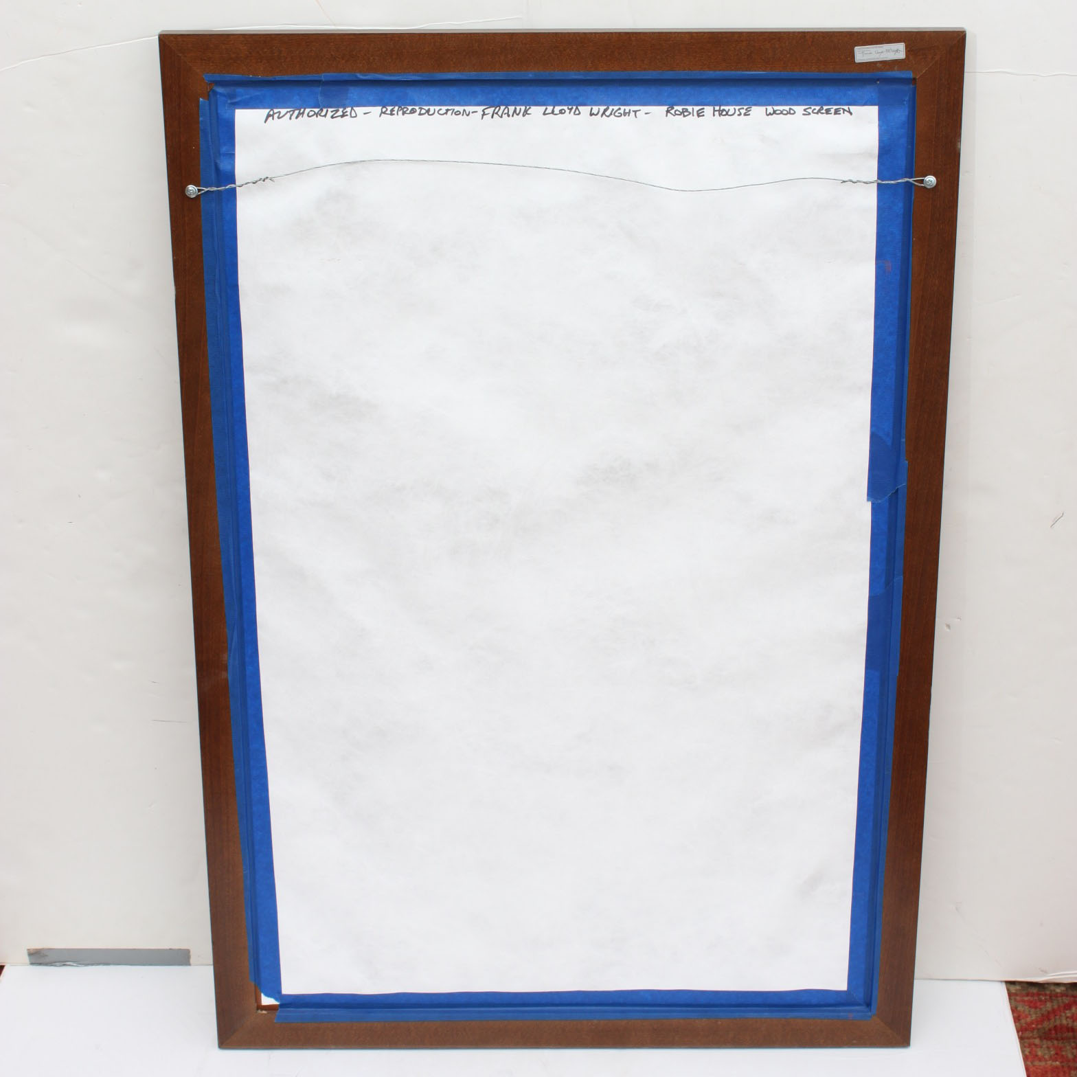 Lasercut Wood Screen After Frank Lloyd Wright Robie House Wood Screen