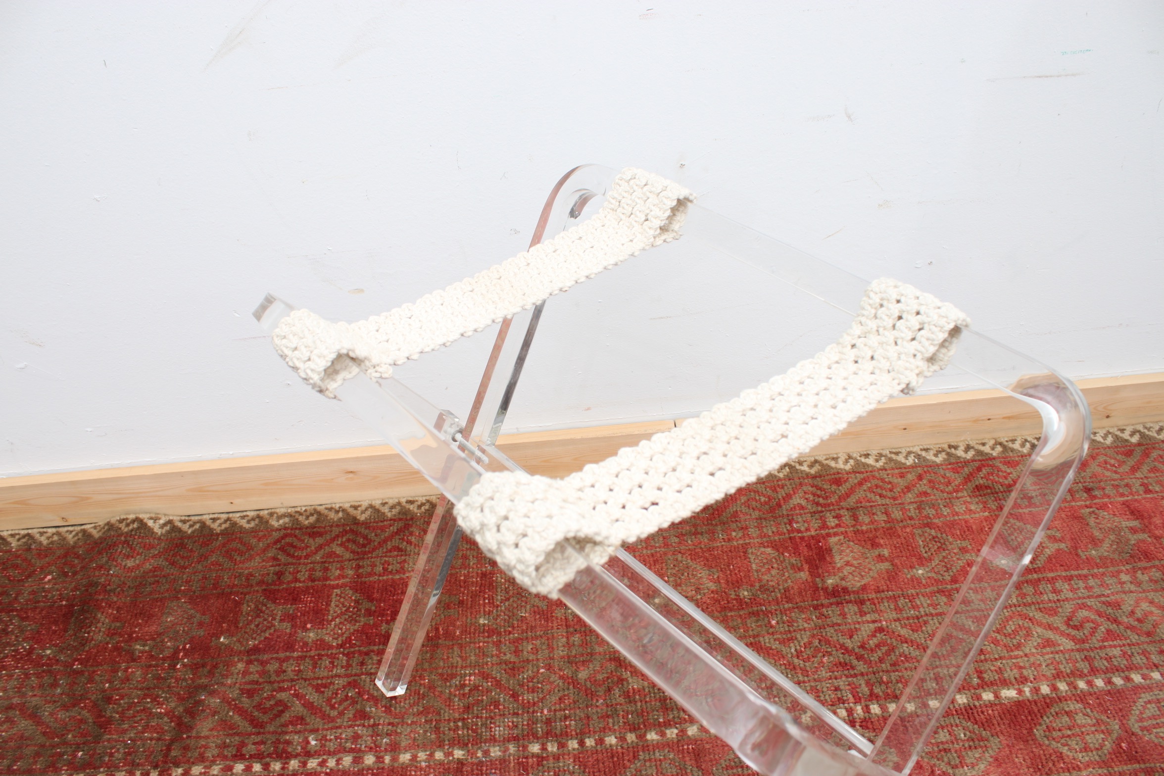 Vintage Lucite Folding Luggage Stand by Creations at Dallas