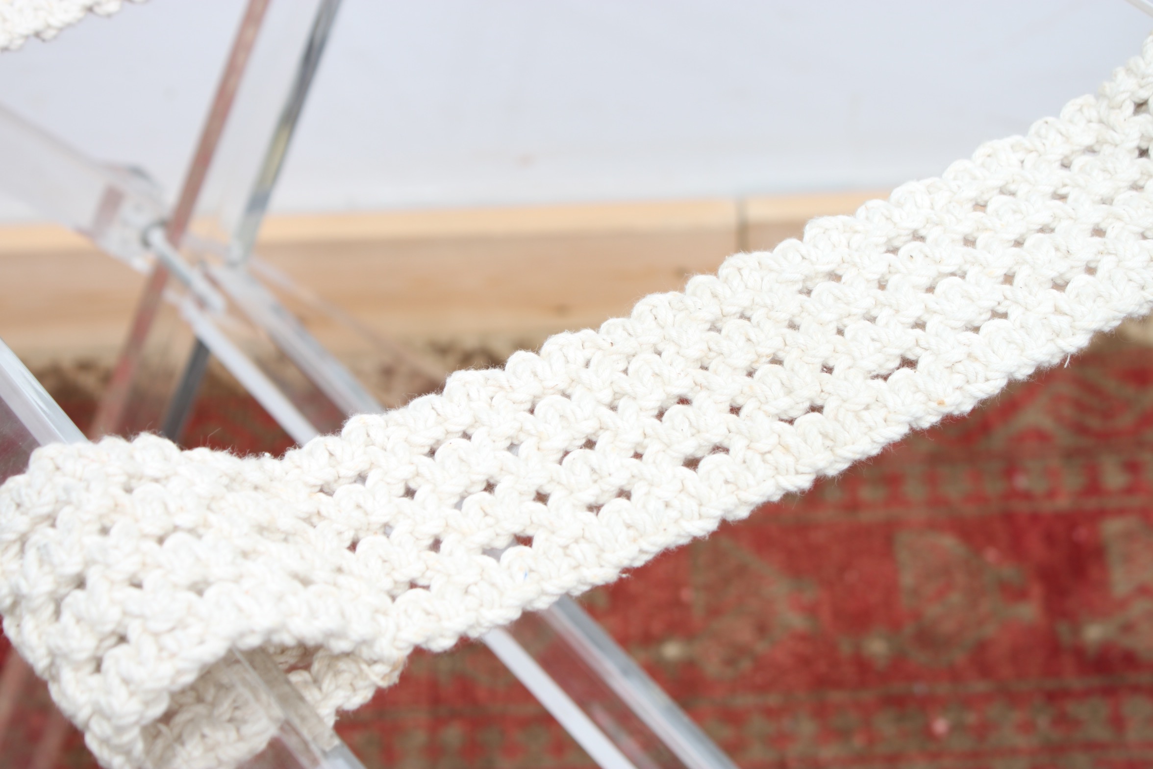 Vintage Lucite Folding Luggage Stand by Creations at Dallas