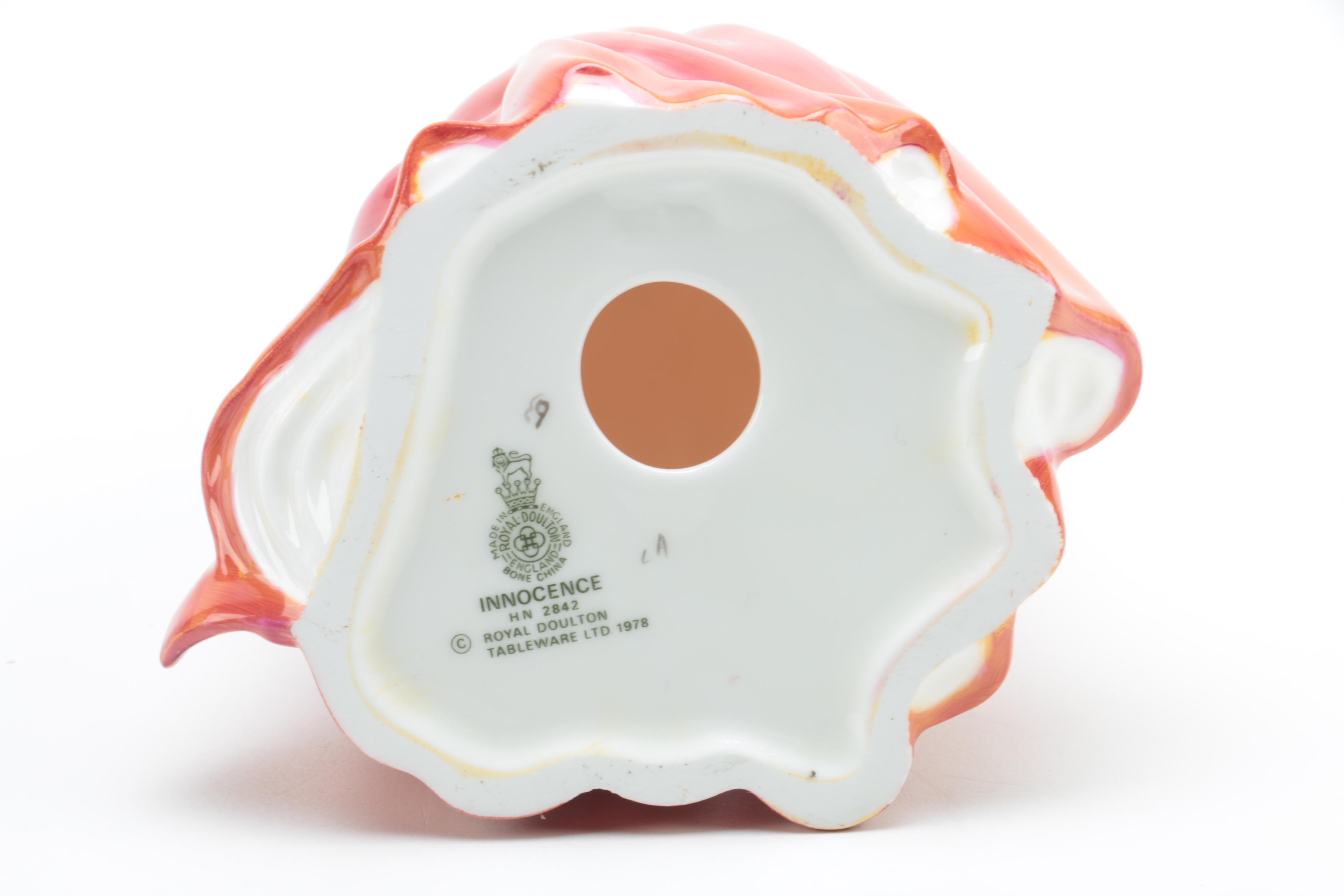 Royal Doulton "Karen" and "Innocence" Porcelain Figurines