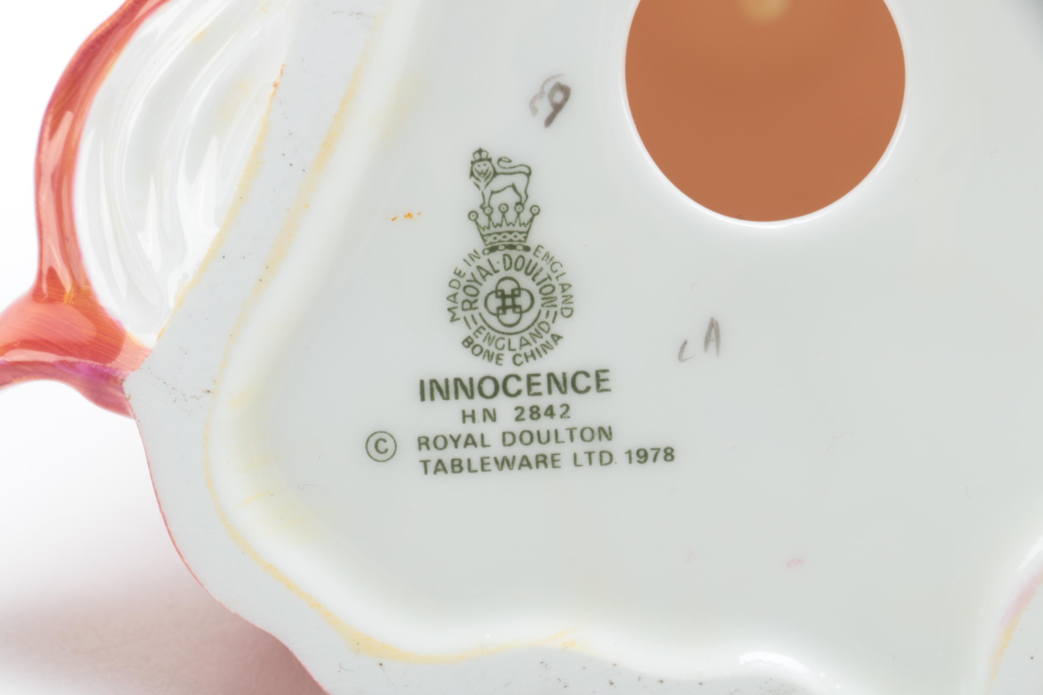 Royal Doulton "Karen" and "Innocence" Porcelain Figurines