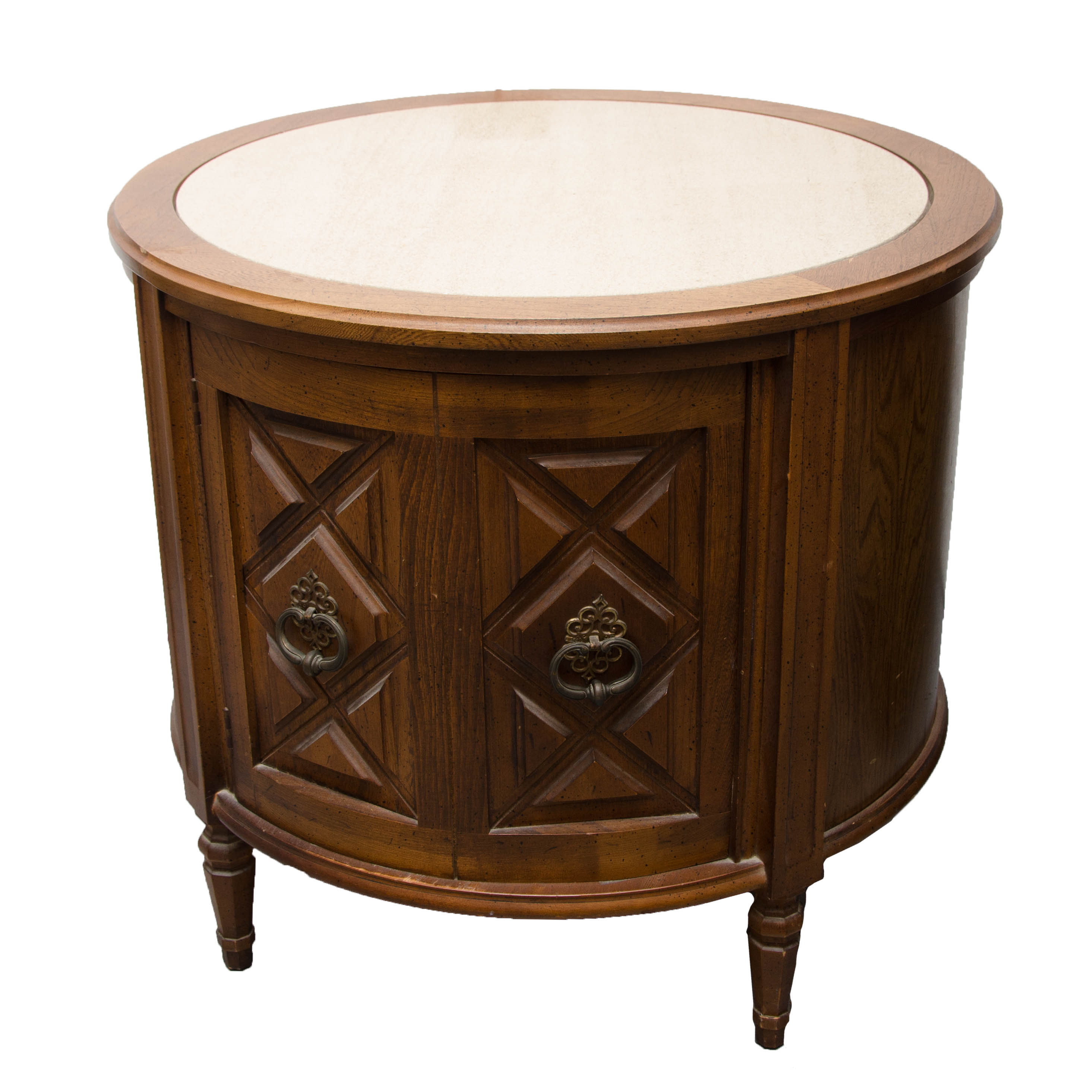 Vintage Drum Side Table