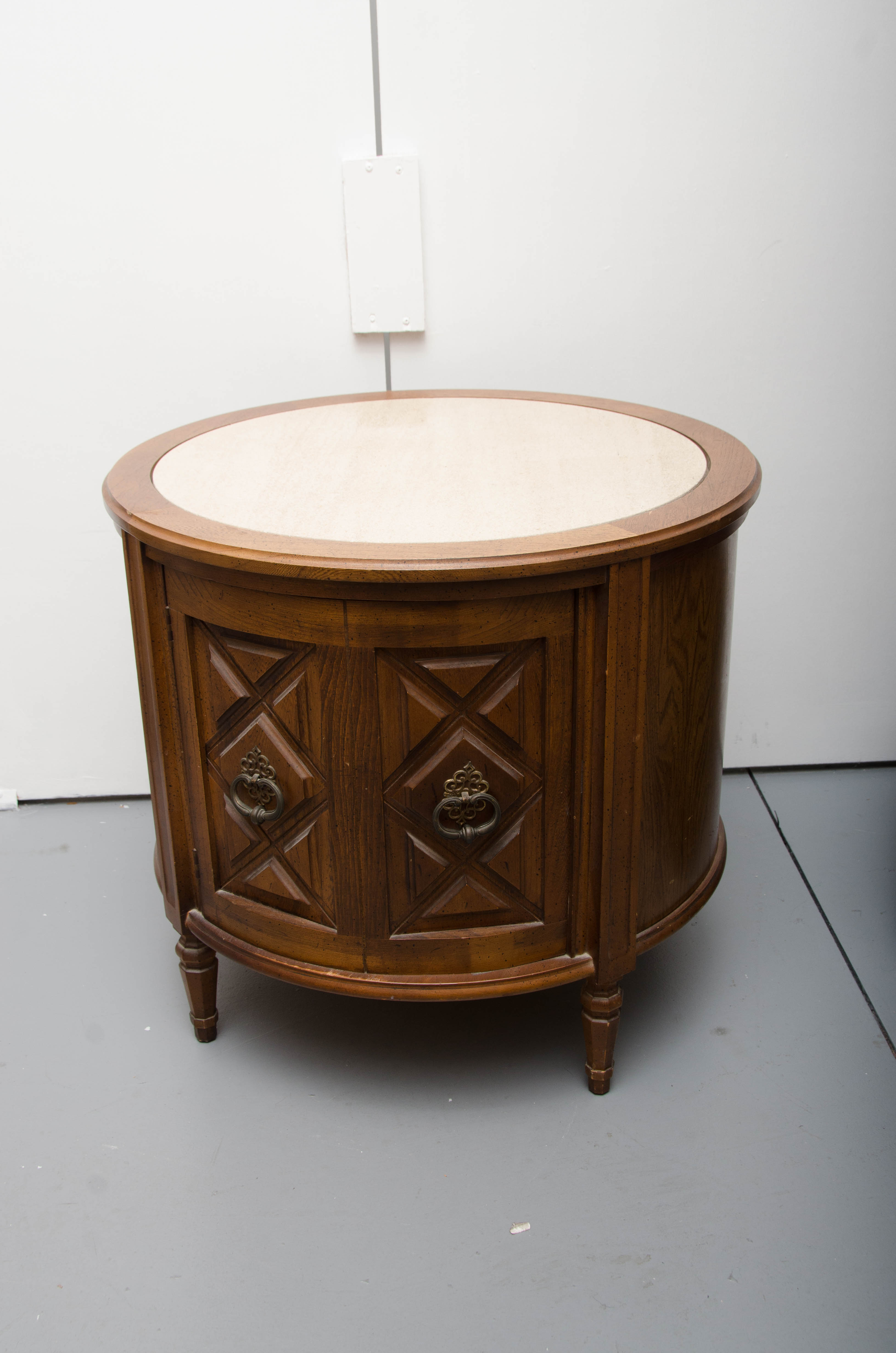 Vintage Drum Side Table