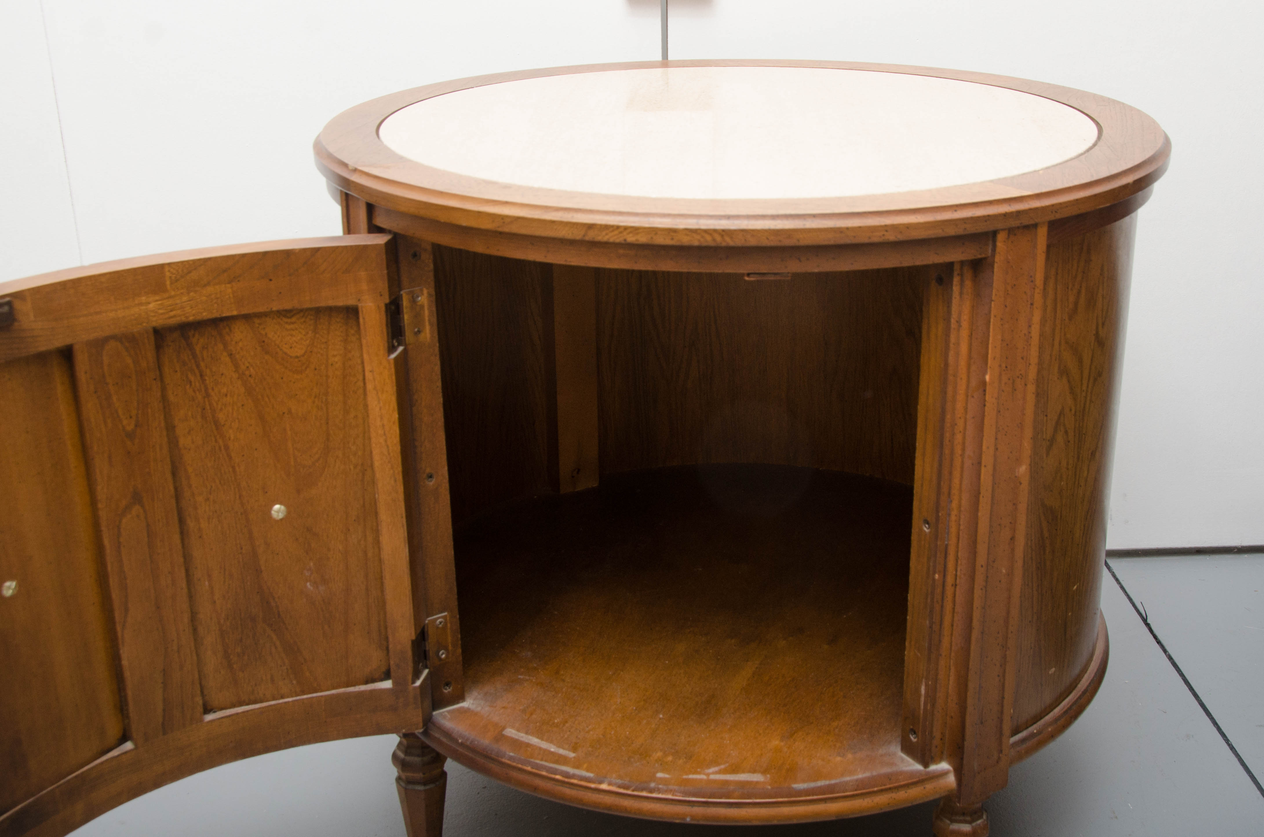 Vintage Drum Side Table