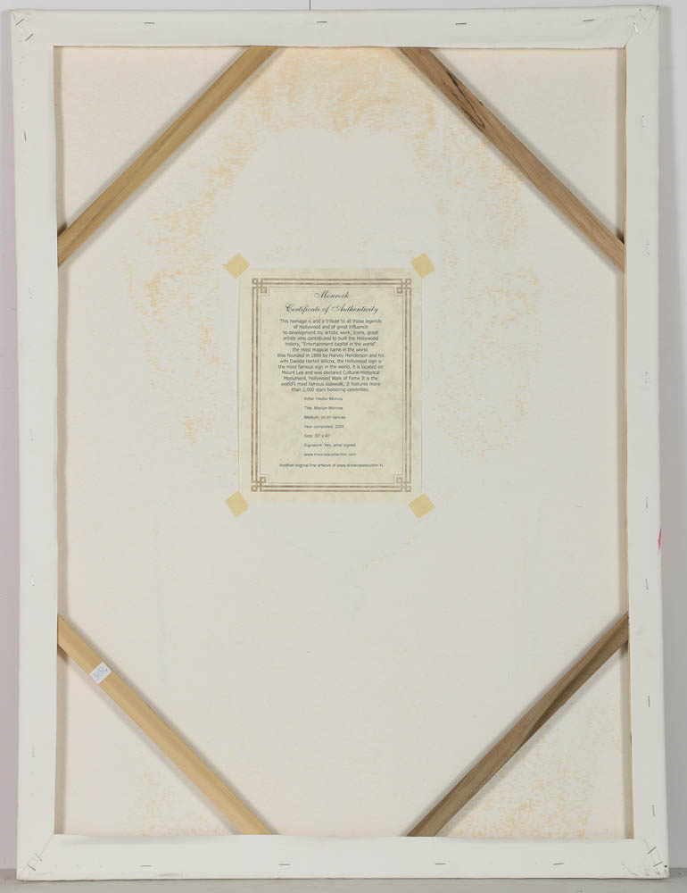 Hector Monroy Oil "Marilyn Monroe"