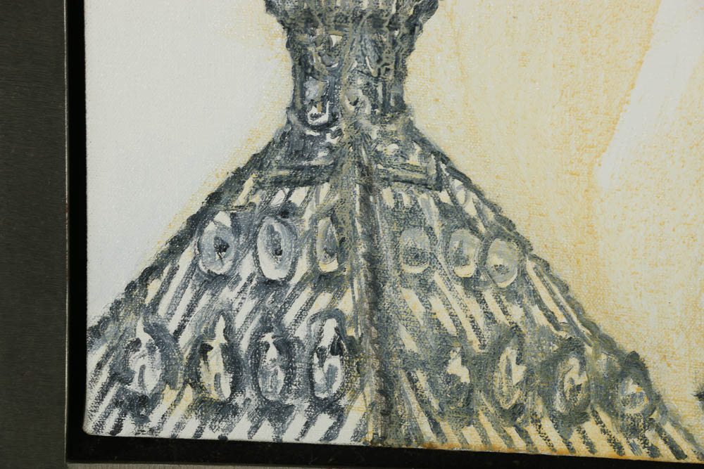 Martha Diamond Oil Painting "Two Towers"