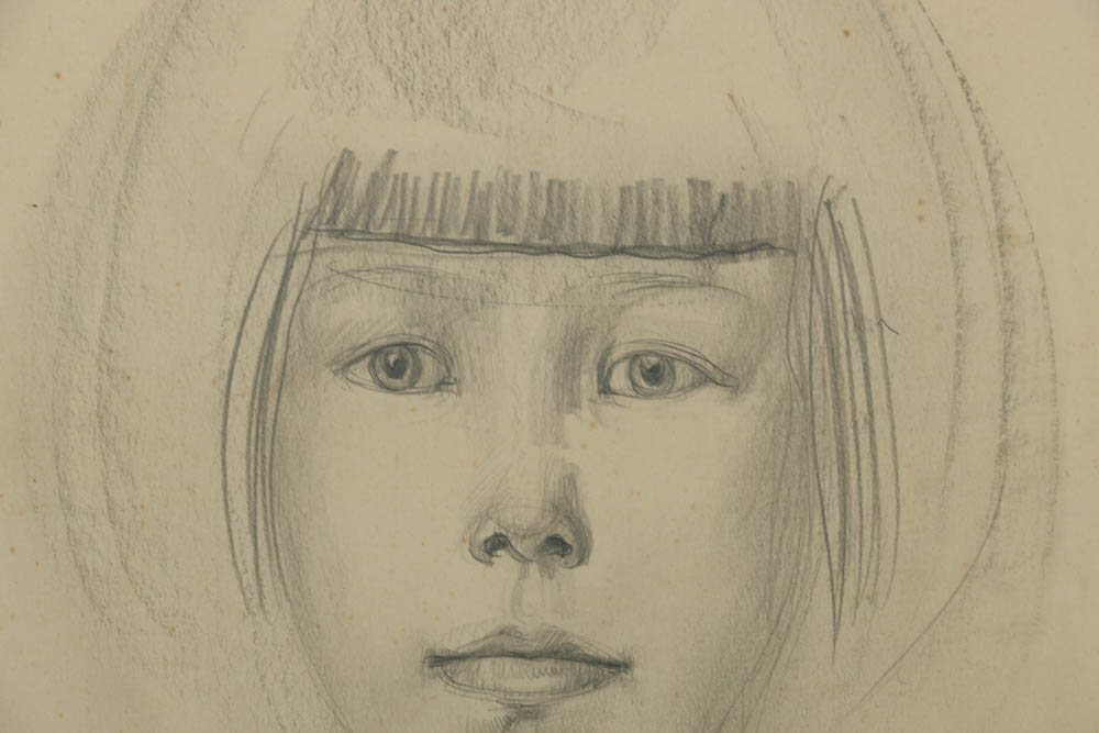 Albert Decaris Graphite Drawing