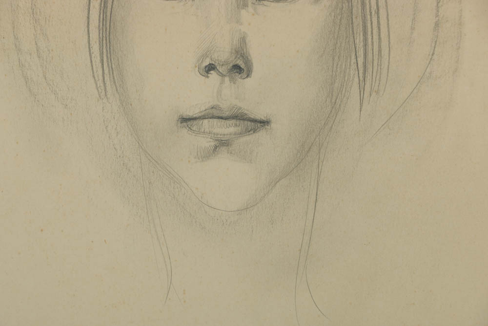 Albert Decaris Graphite Drawing