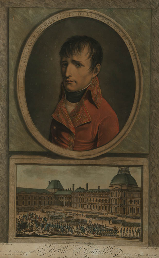 Intaglio After Louis Léopold Boilly "Portrait of Napoleon as First Consul"