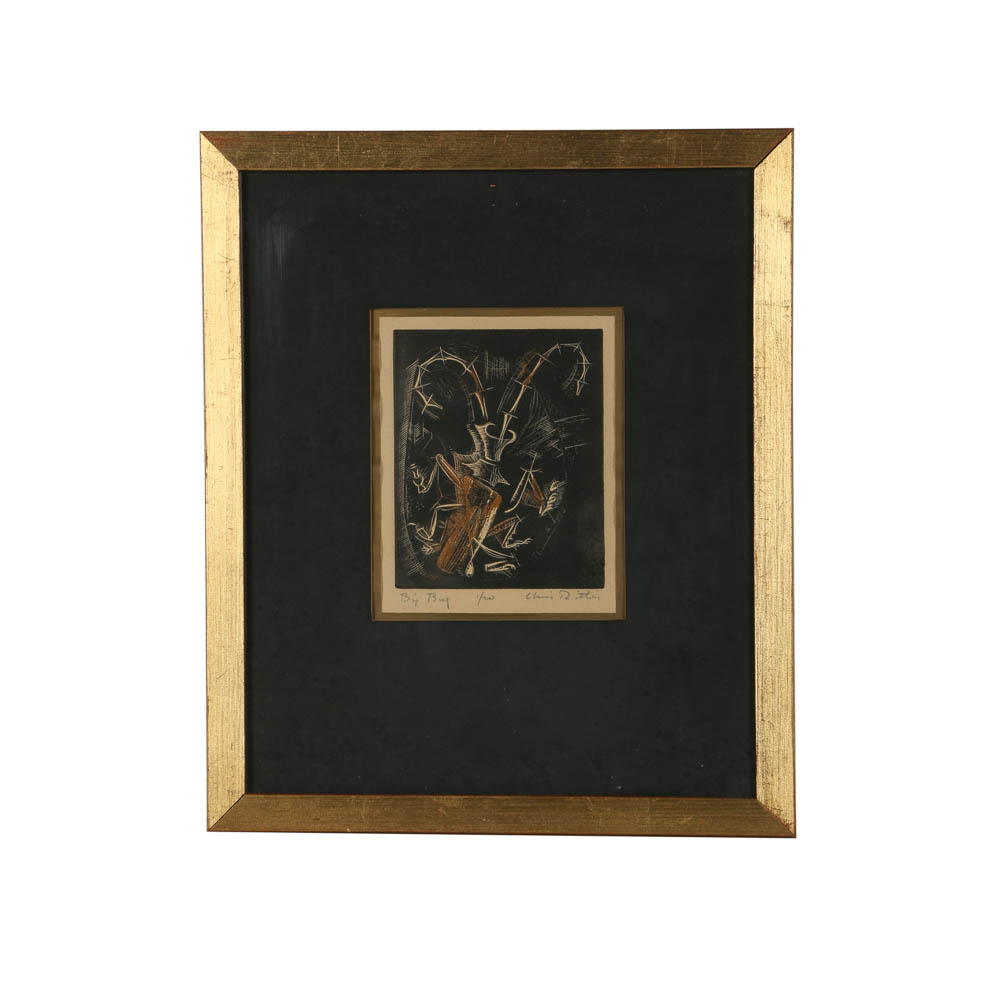 Chris Ritter Etching "Big Bug"