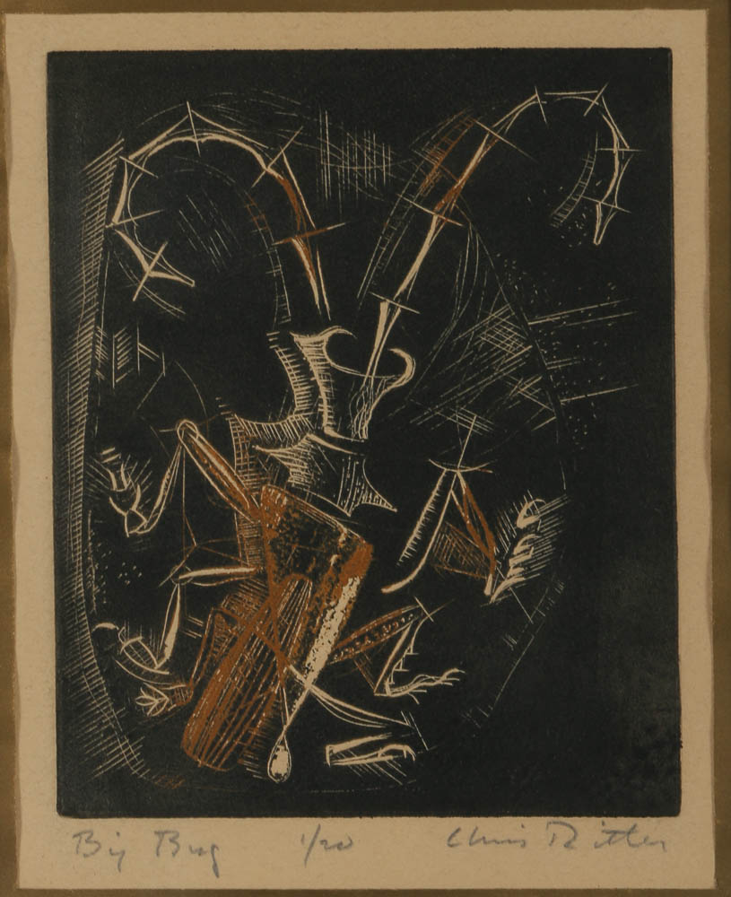 Chris Ritter Etching "Big Bug"