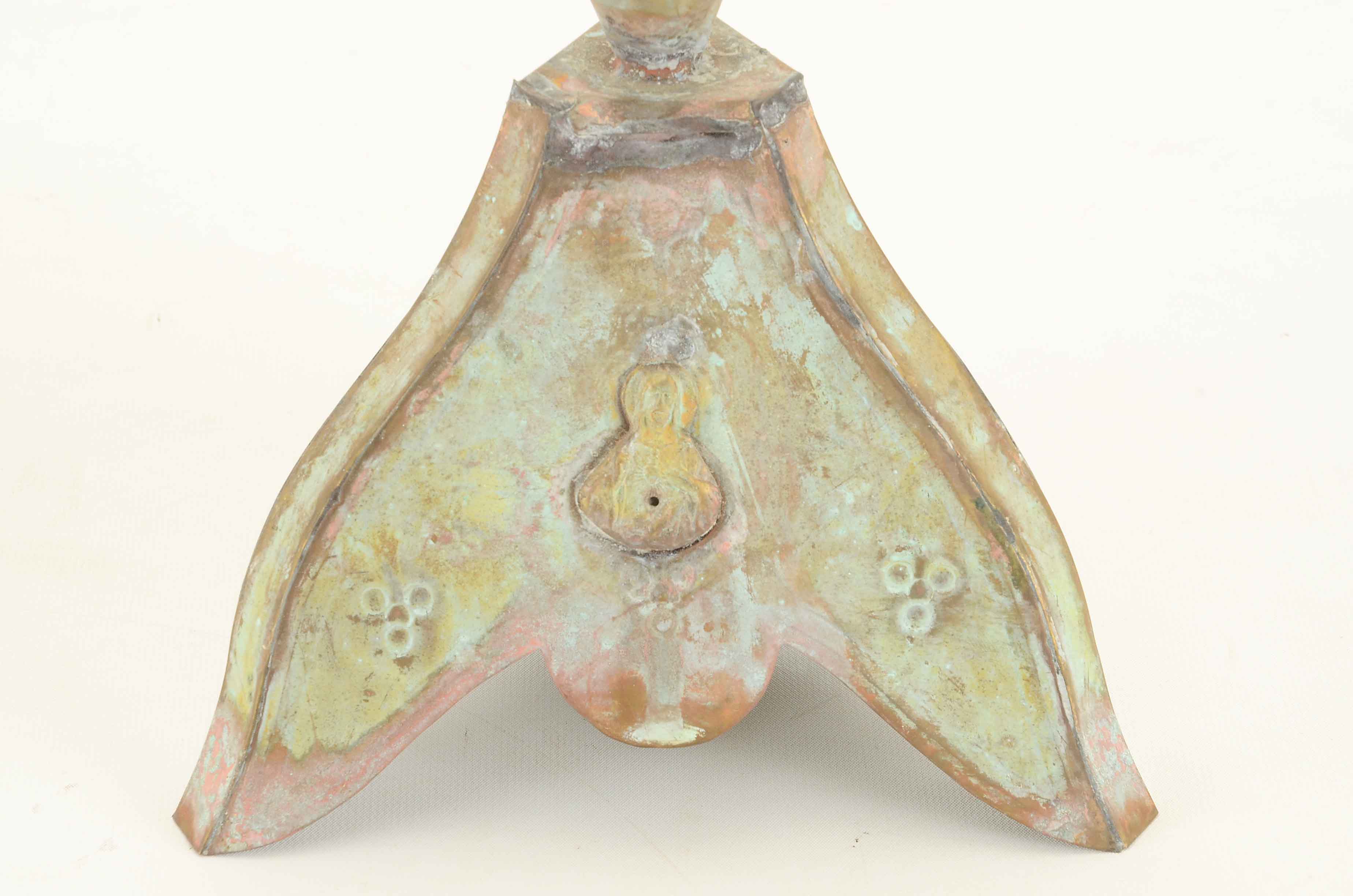 Religious Mexican Folk Art Candle Holders