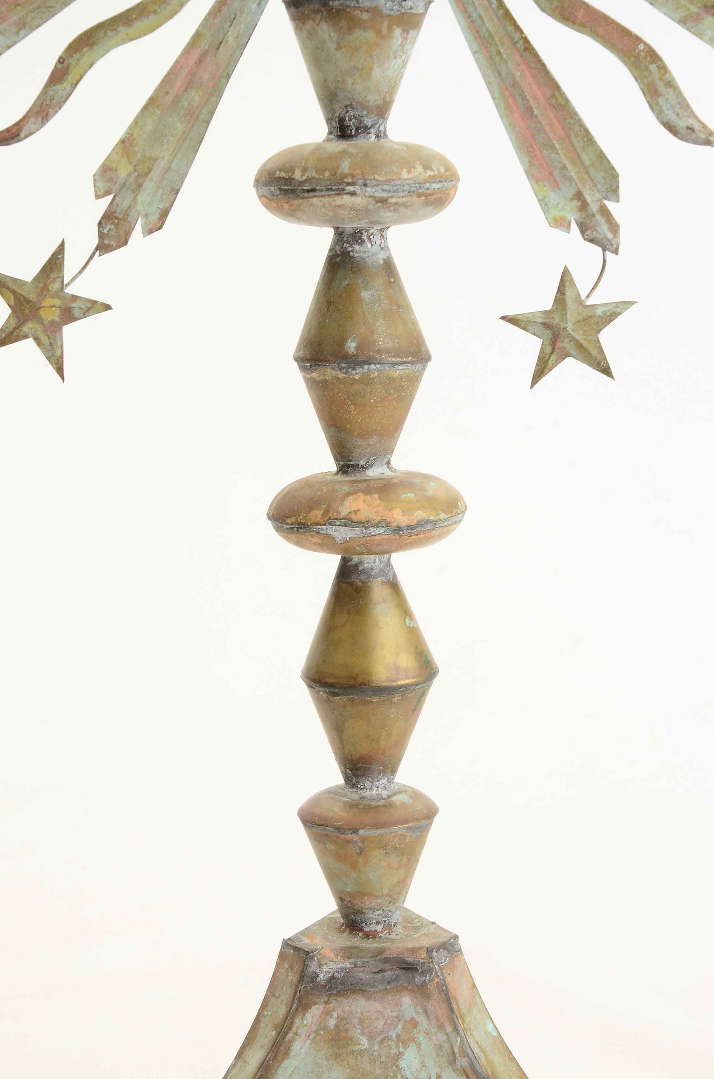 Religious Mexican Folk Art Candle Holders