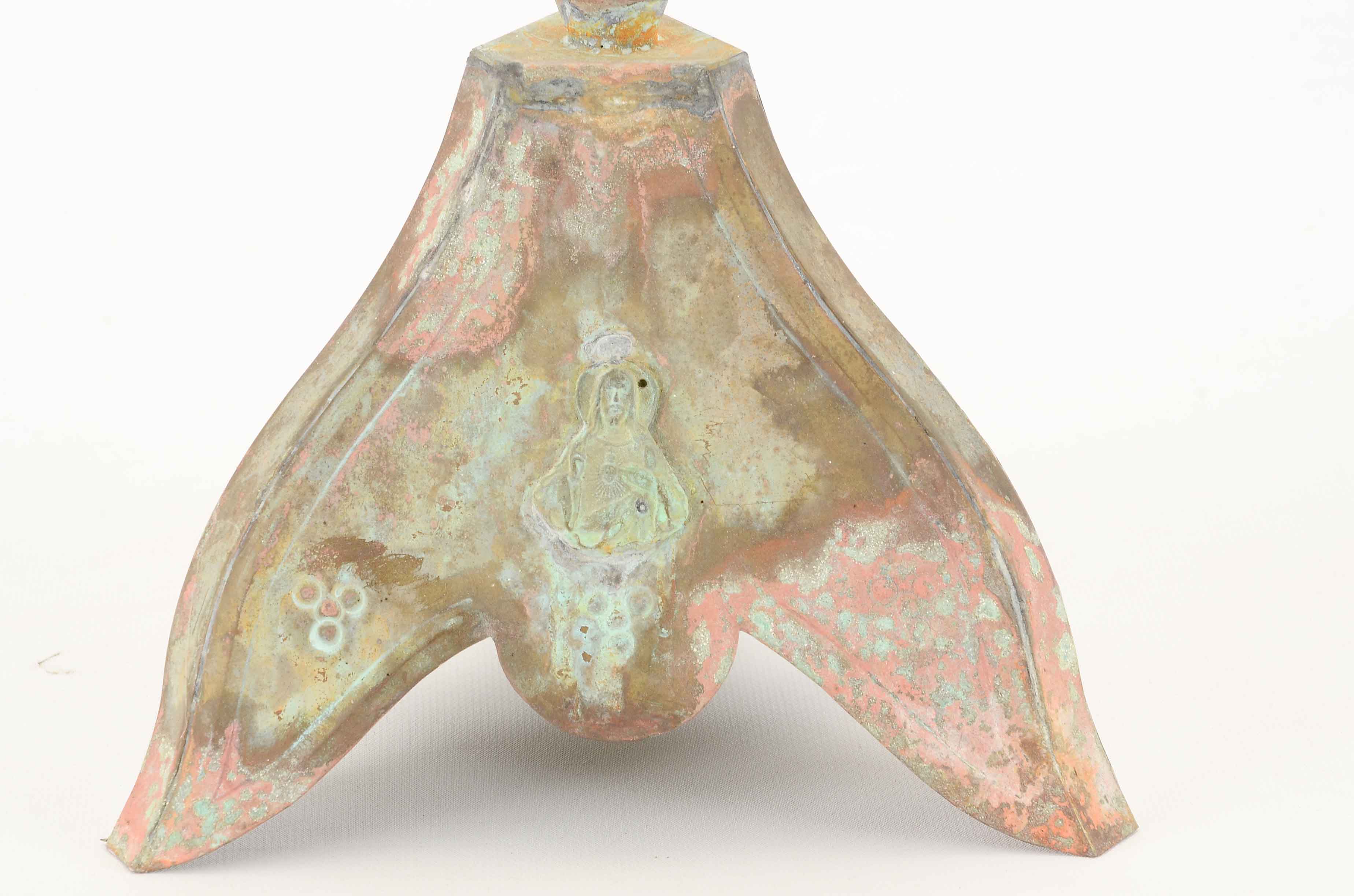 Religious Mexican Folk Art Candle Holders