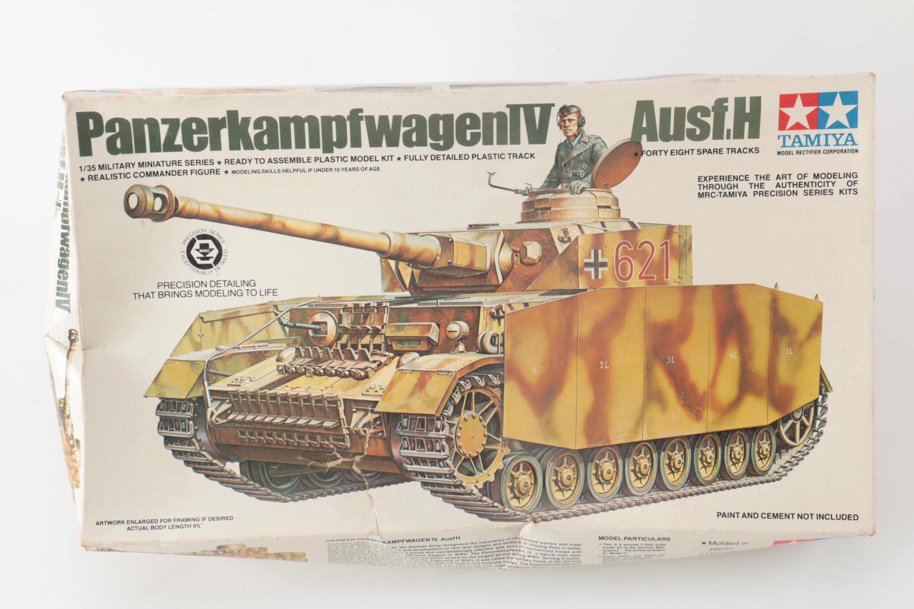Vintage Tamiya Tank Model Kits