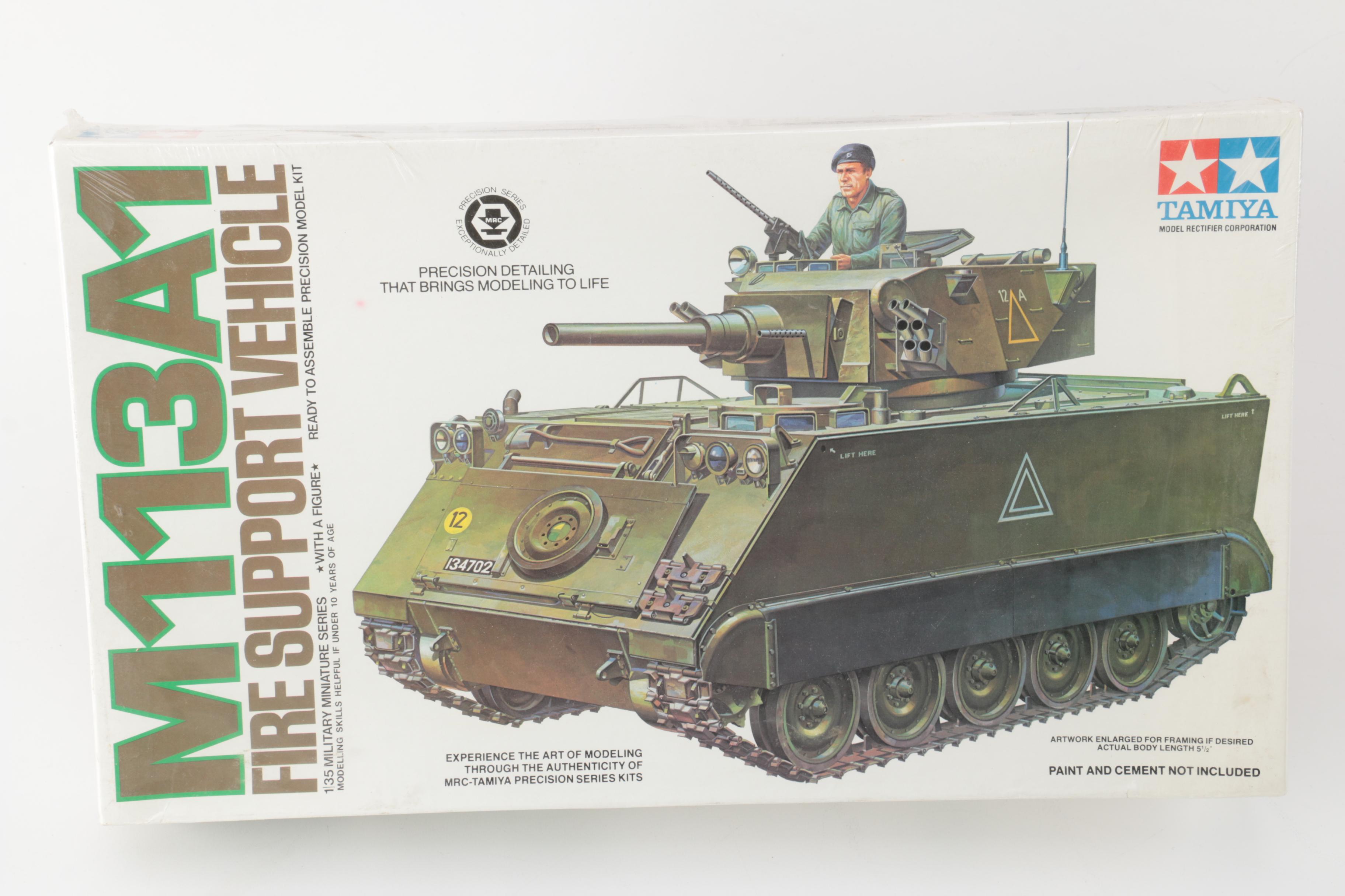 Vintage Tamiya Tank Model Kits