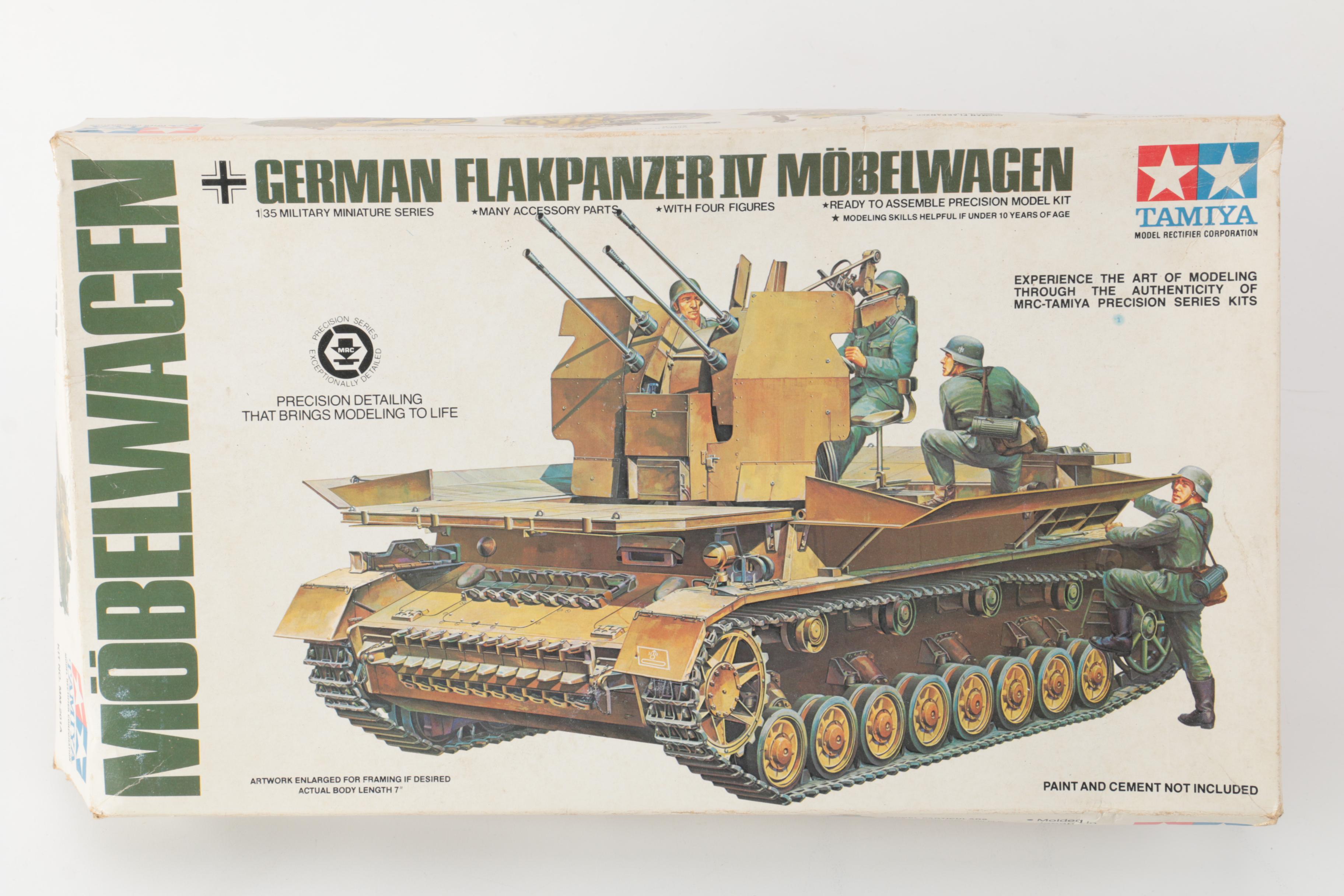 Vintage Tamiya Tank Model Kits