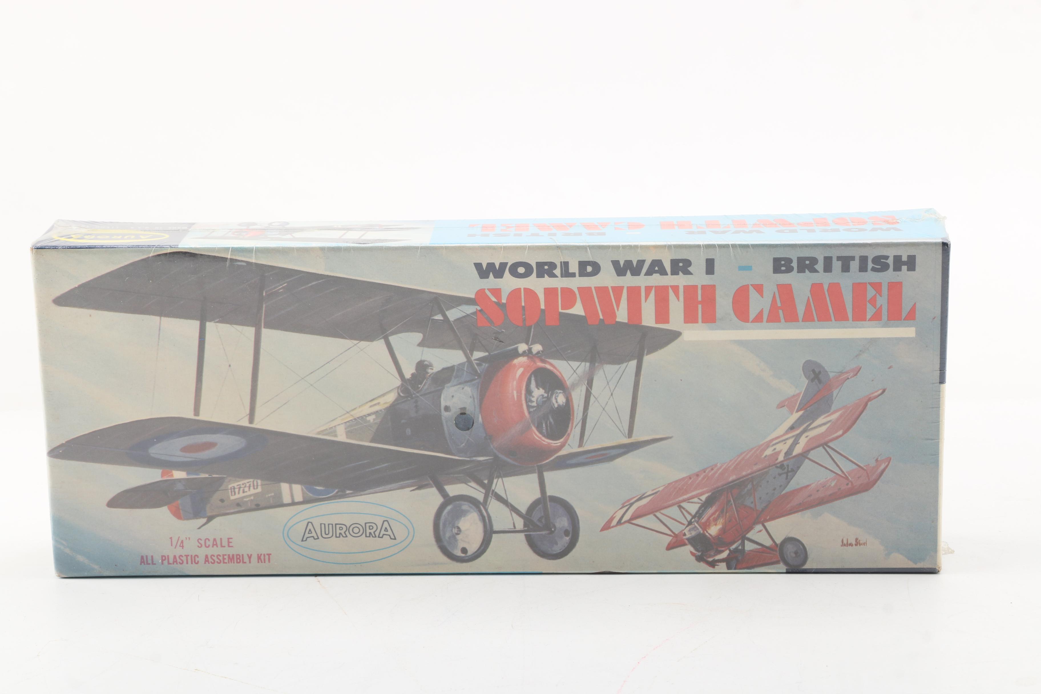 Vintage Aurora World War I Model Plane Kits