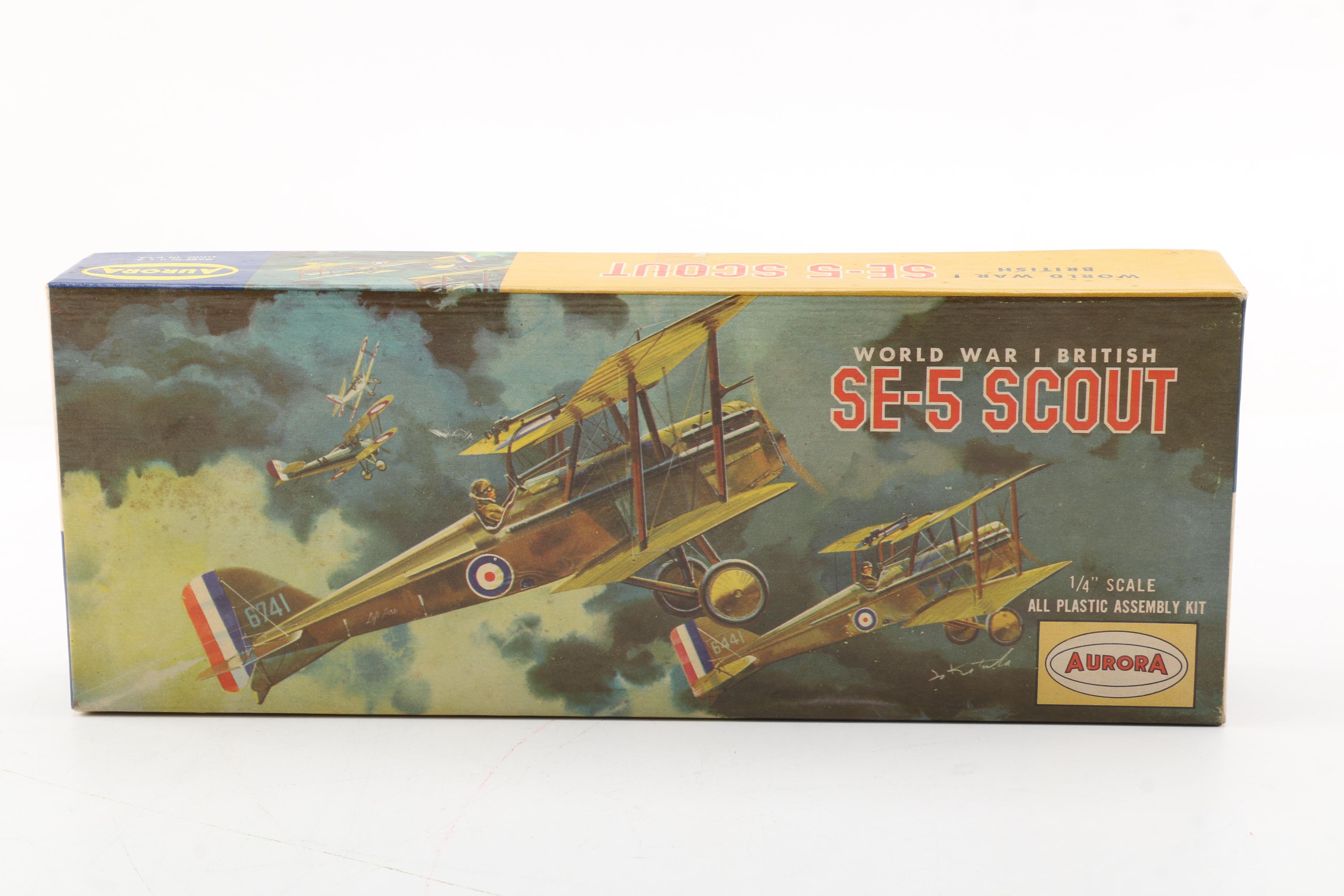 Vintage Aurora World War I Model Plane Kits