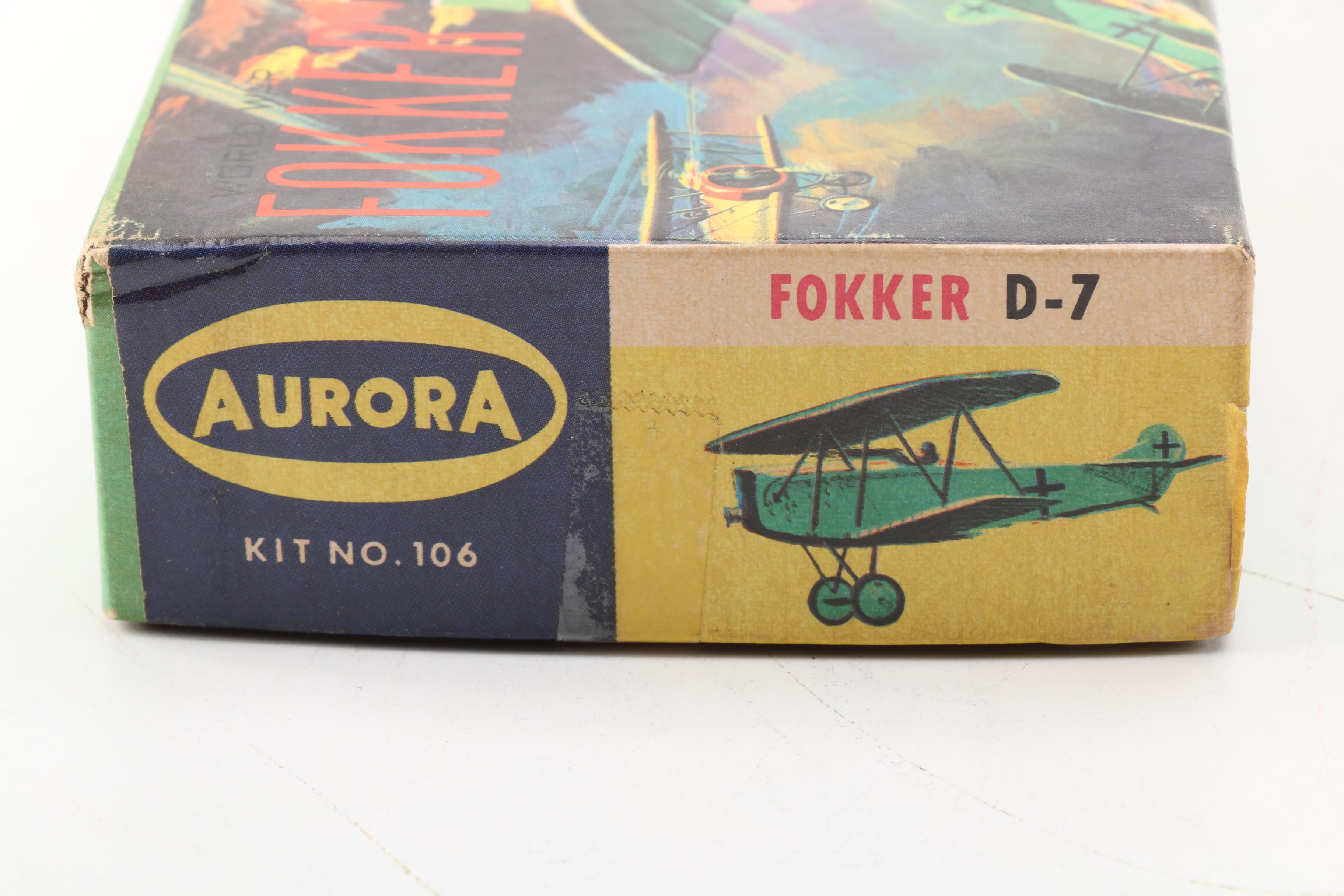 Vintage Aurora World War I Model Plane Kits