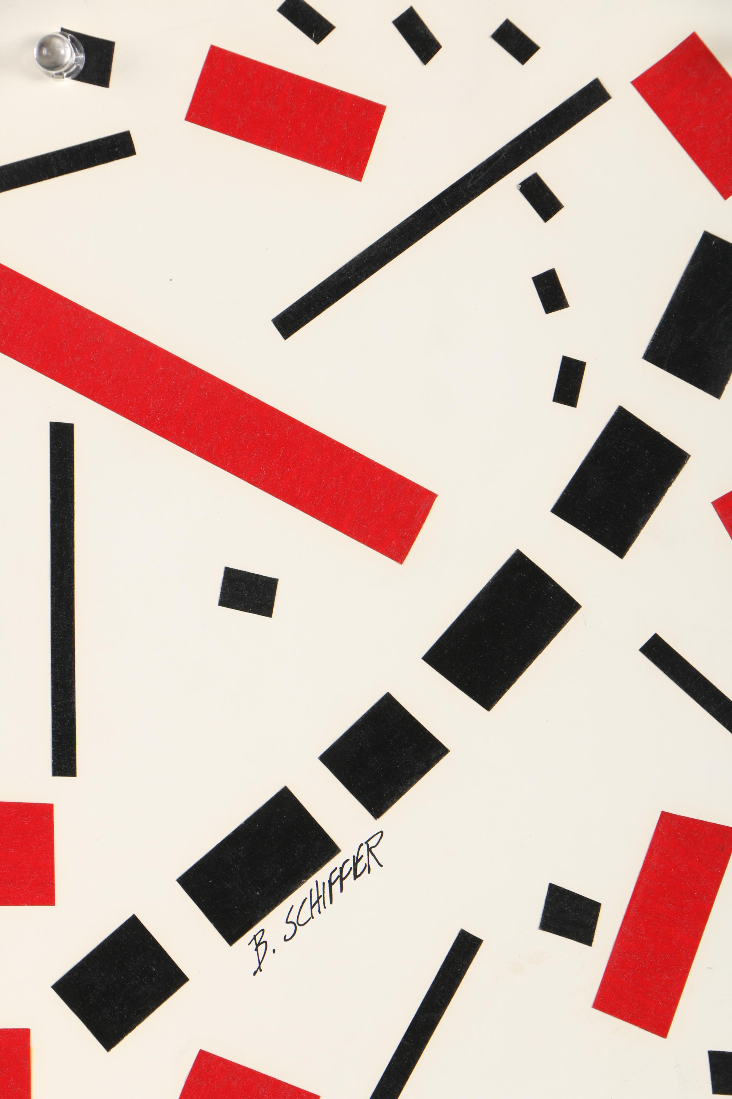 Collection of Bill Schiffer 1980s-90s Cut Paper Collages