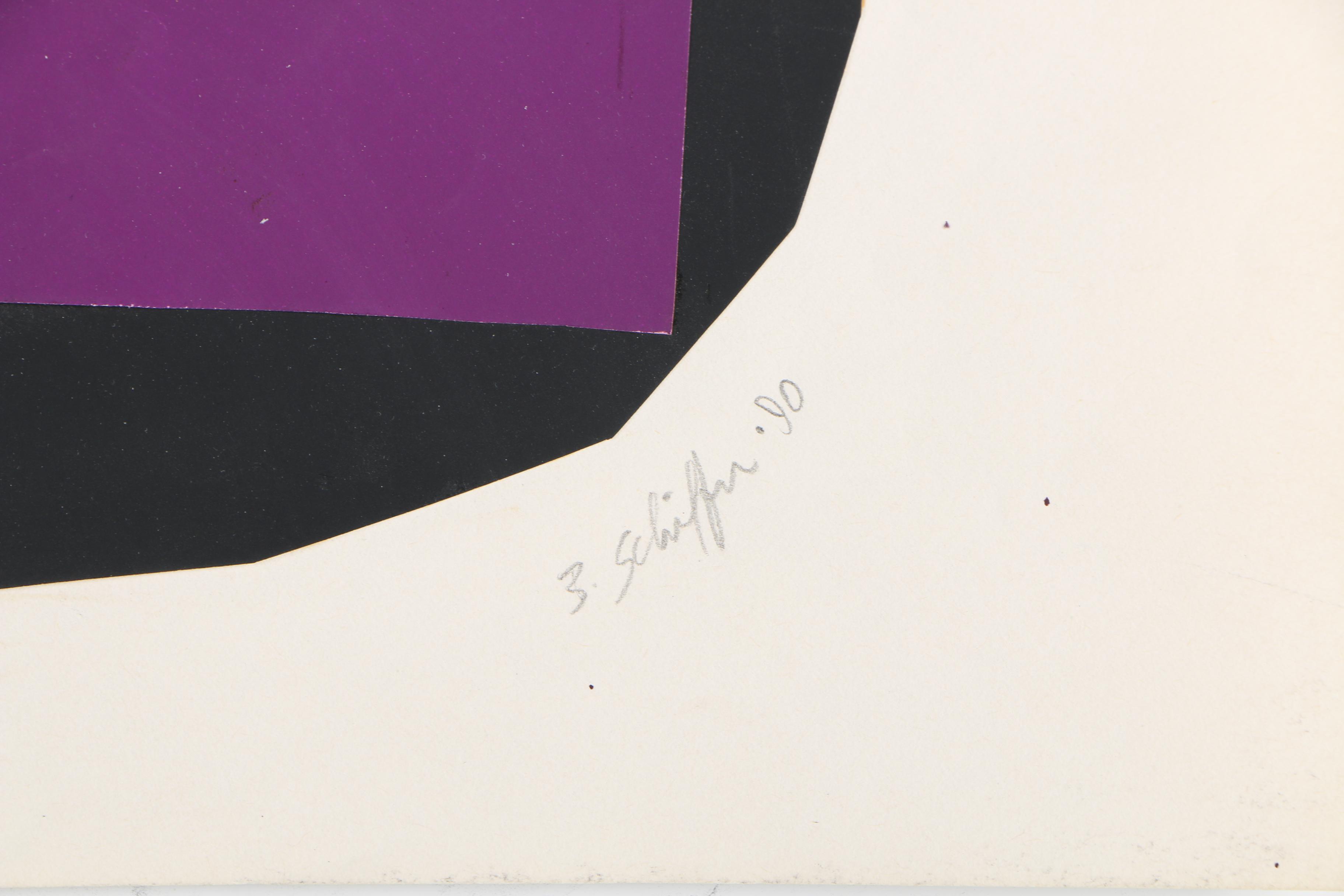 Collection of Bill Schiffer 1980s-90s Cut Paper Collages