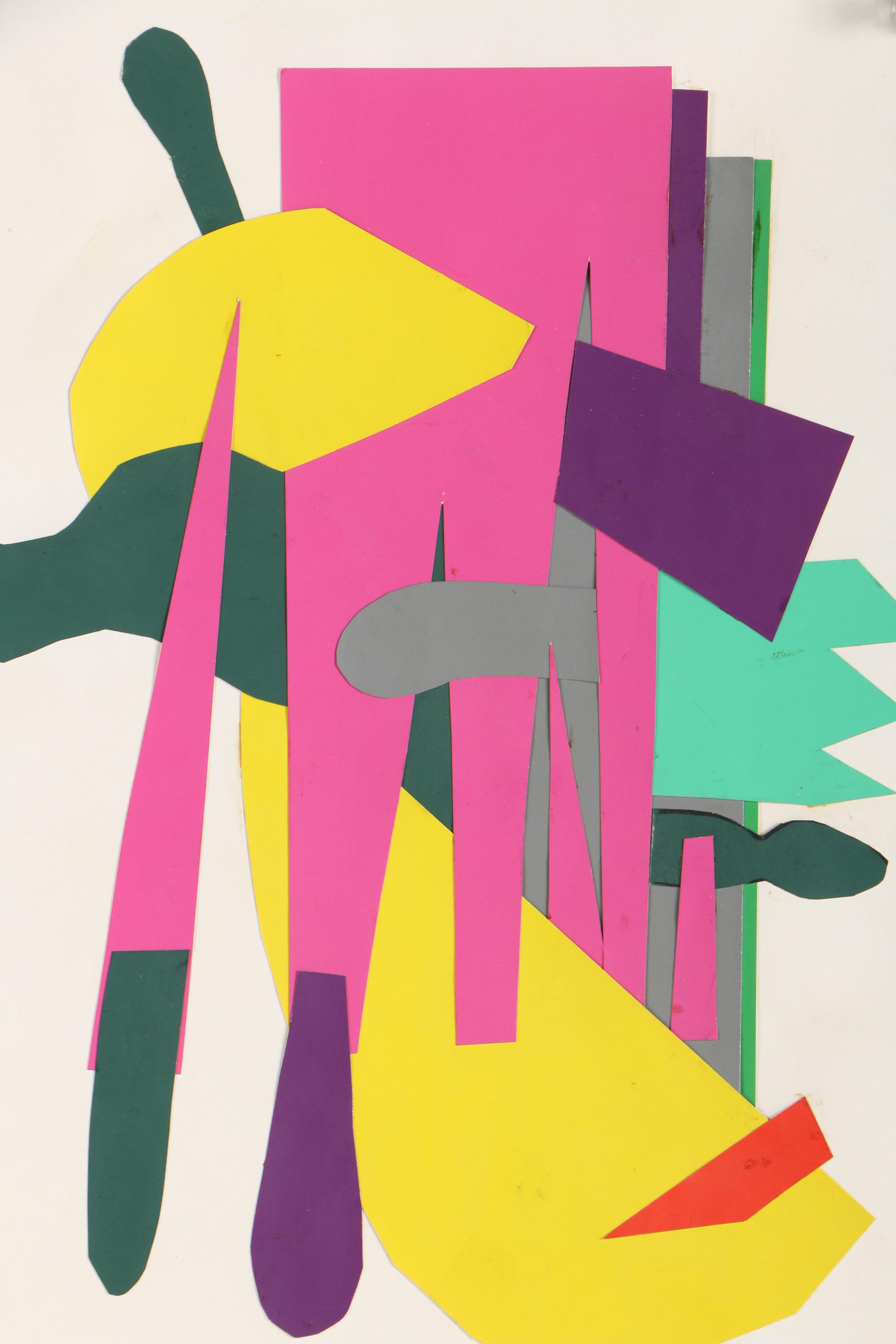 Collection of Bill Schiffer 1980s-90s Cut Paper Collages