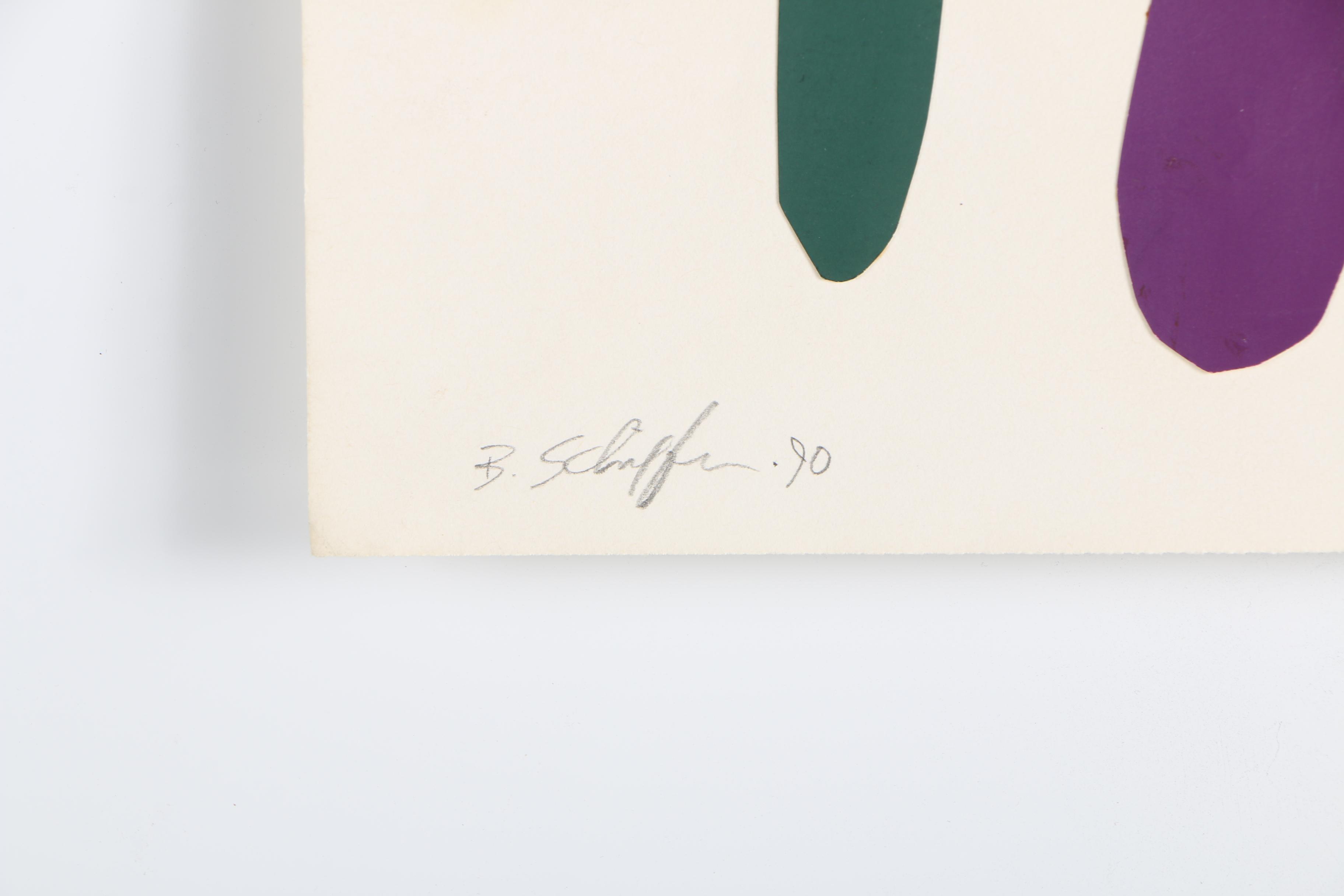 Collection of Bill Schiffer 1980s-90s Cut Paper Collages