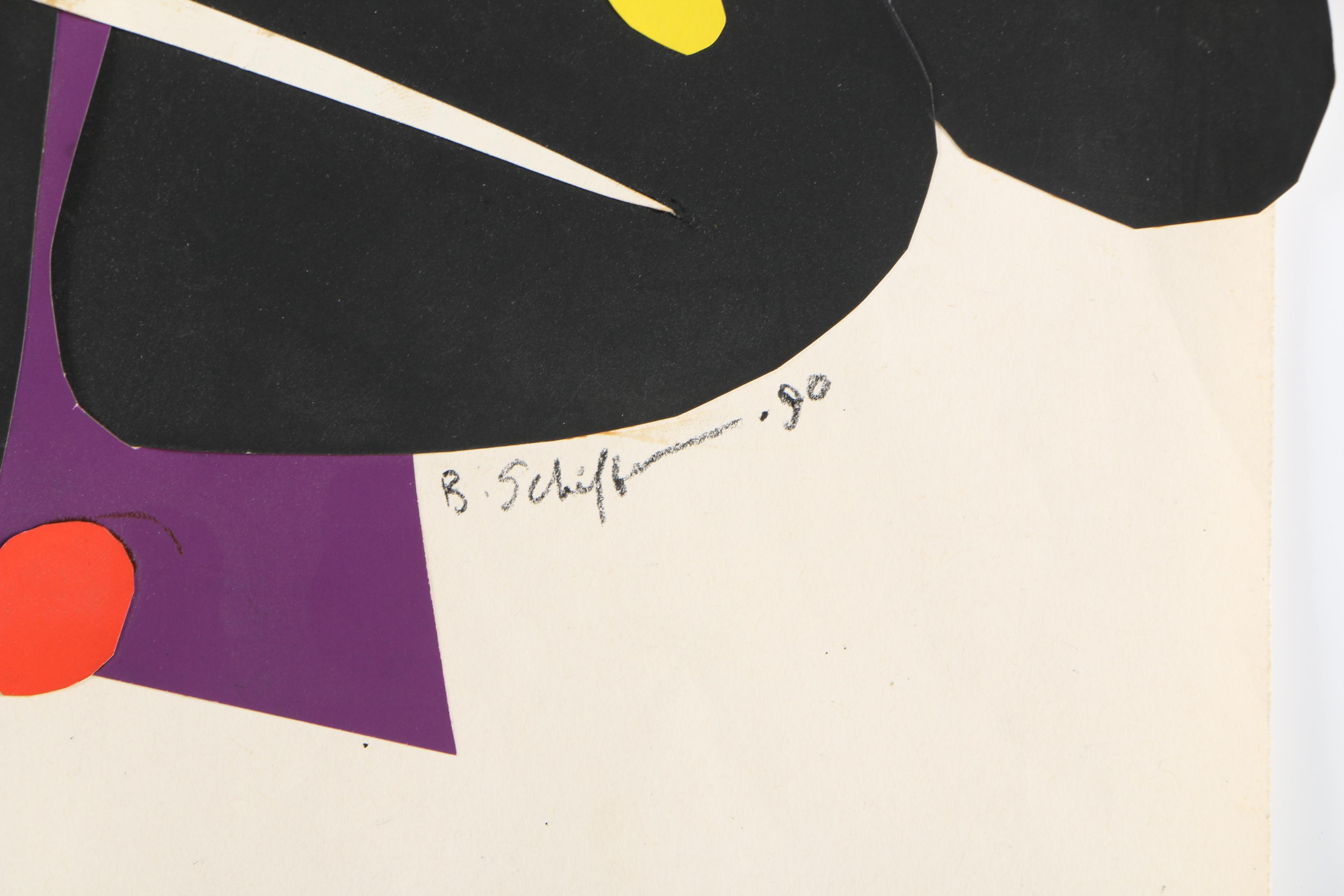 Collection of Bill Schiffer 1980s-90s Cut Paper Collages