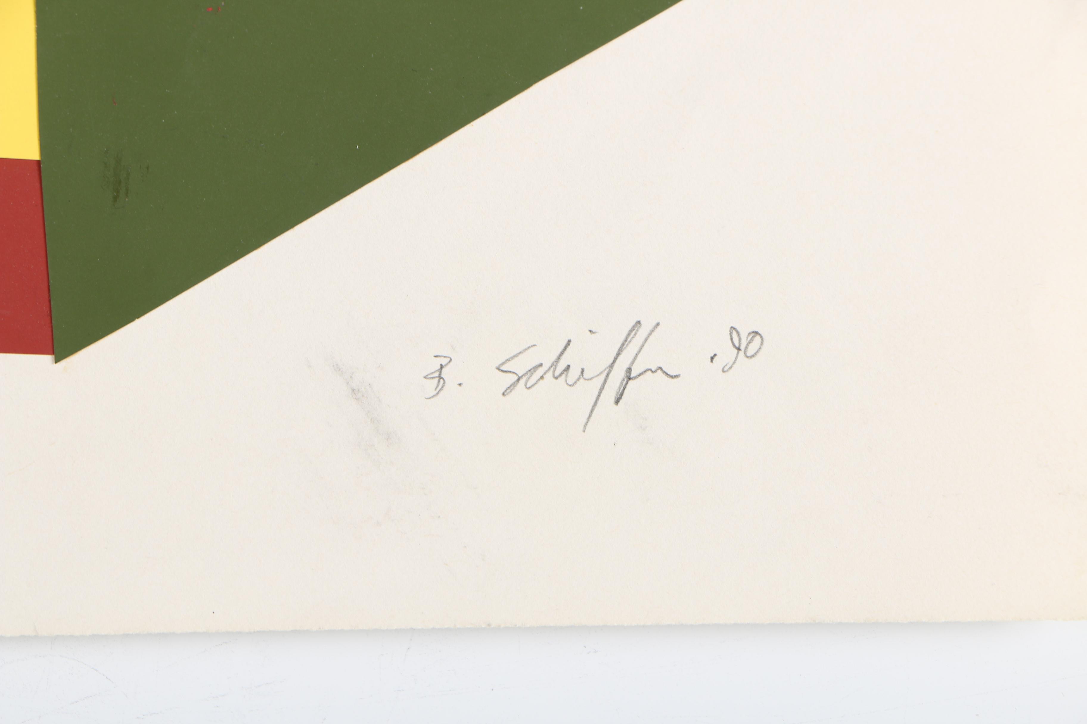 Collection of Bill Schiffer 1980s-90s Cut Paper Collages