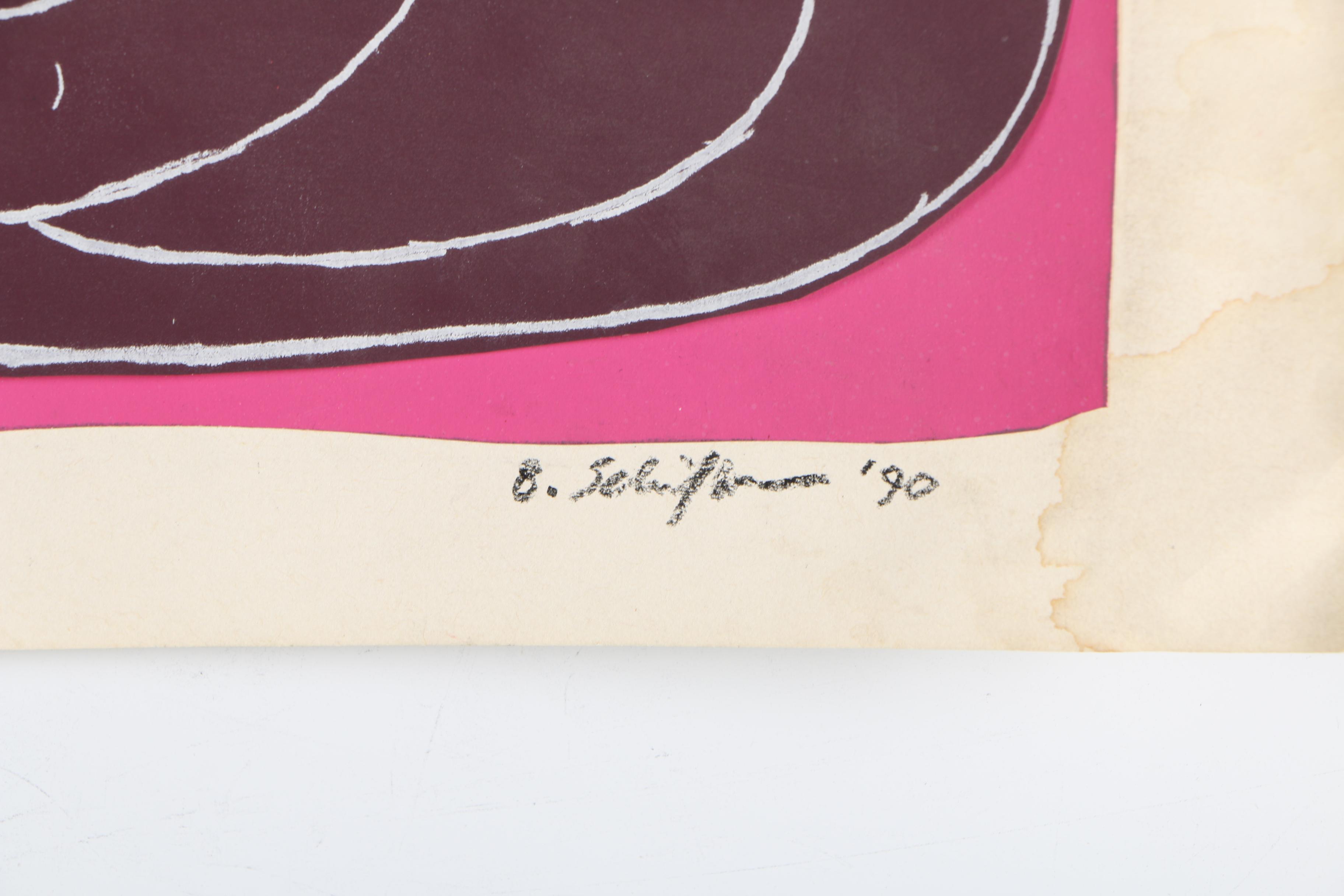 Collection of Bill Schiffer 1980s-90s Cut Paper Collages