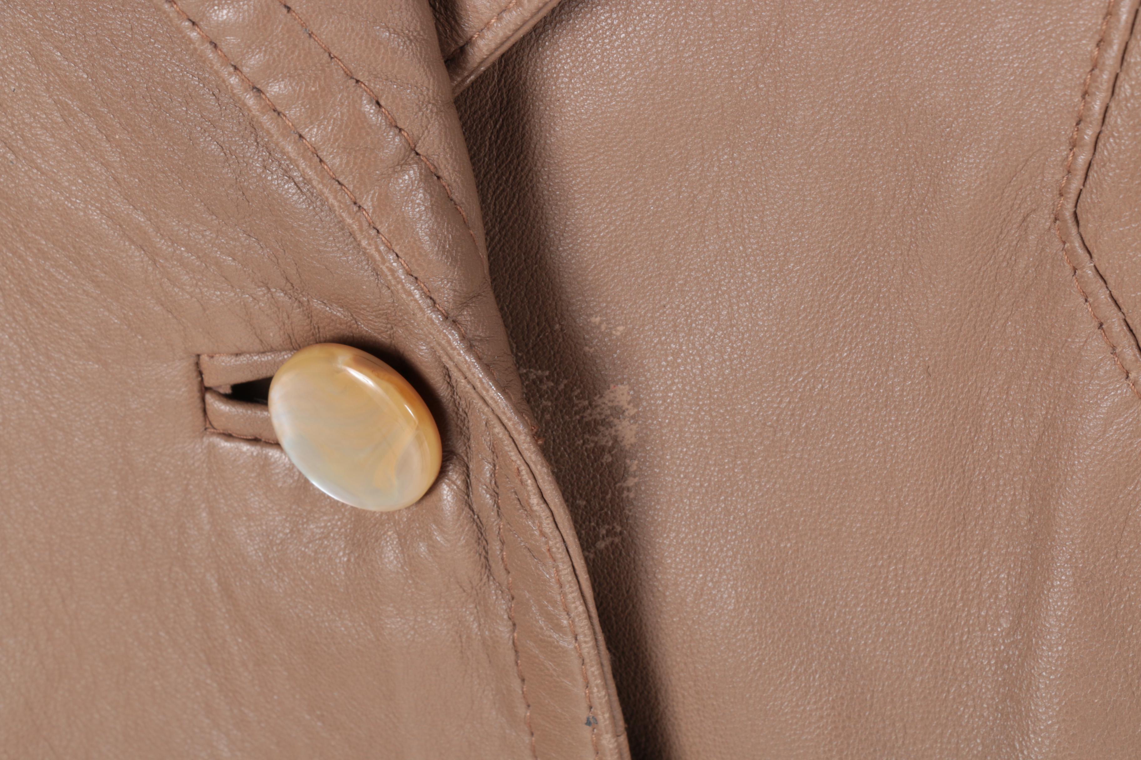 Women's Vintage Brown Leather Jacket