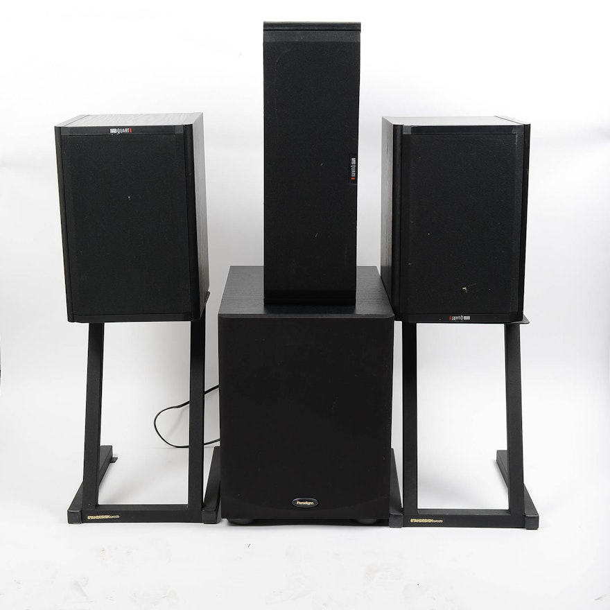 MB Quart Speakers and Paradigm Subwoofer